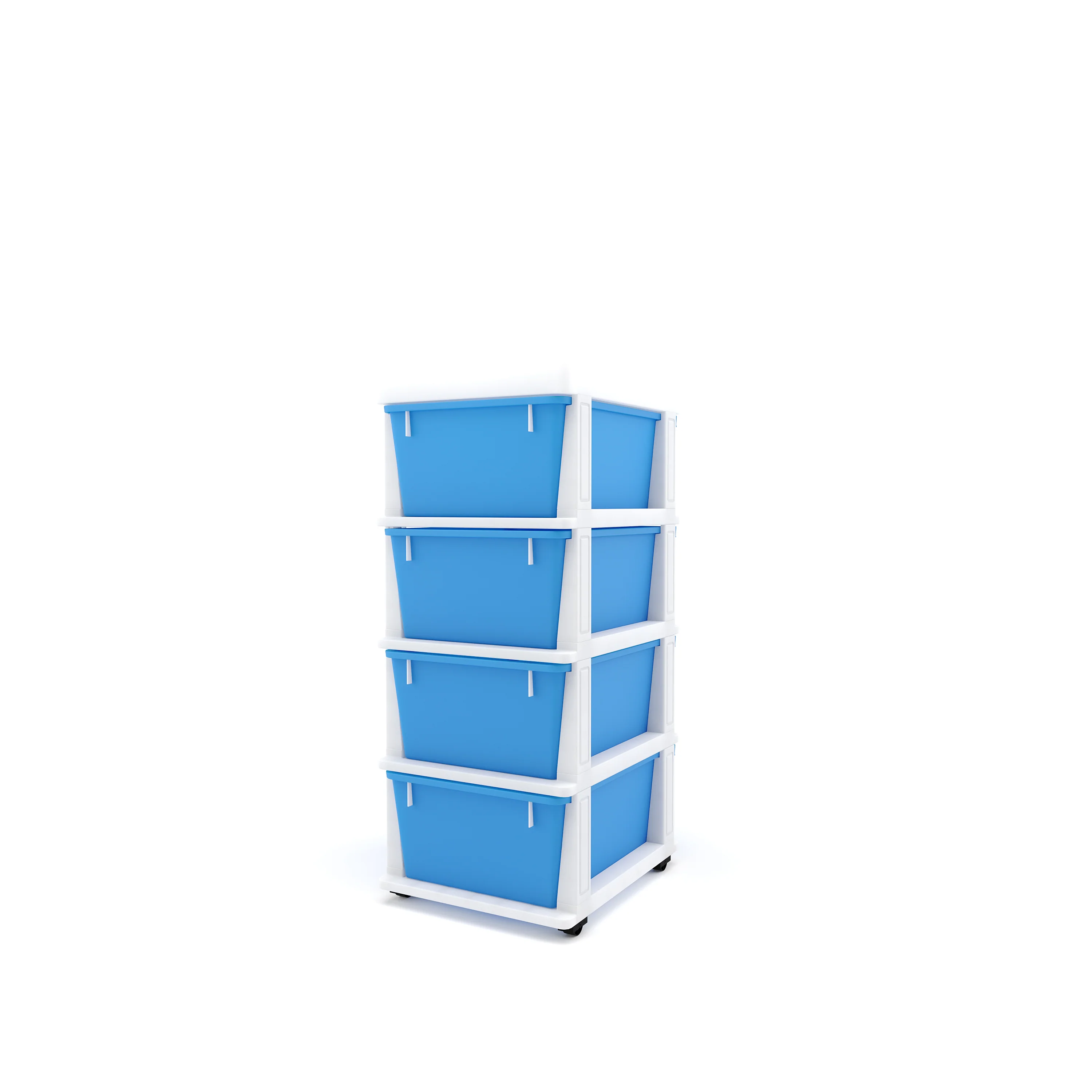 Nilkamal CHTR24 Four Layers Chest of Drawer (Blue and Cream) - Image 6