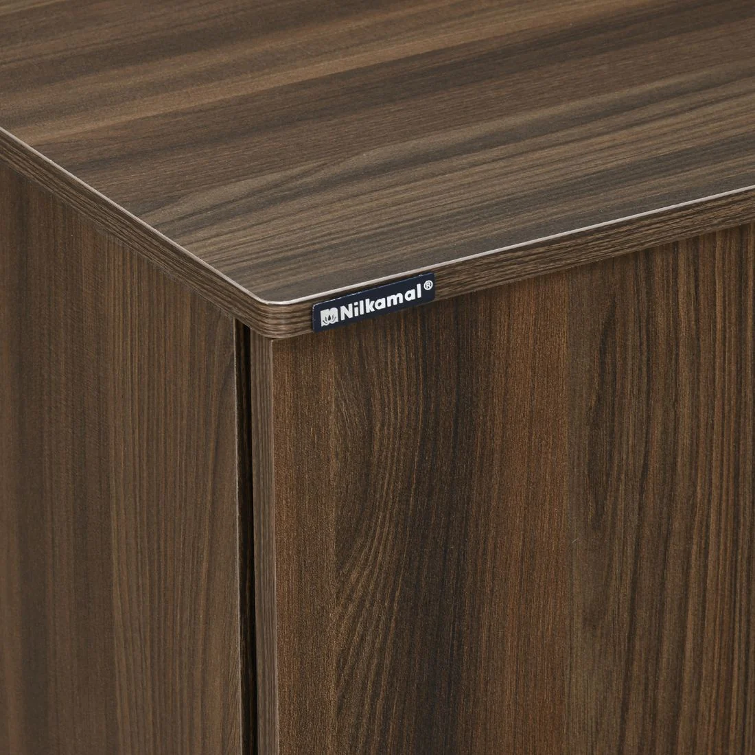 Nilkamal Churchill Shoe Cabinet (Classic Walnut) - Image 9