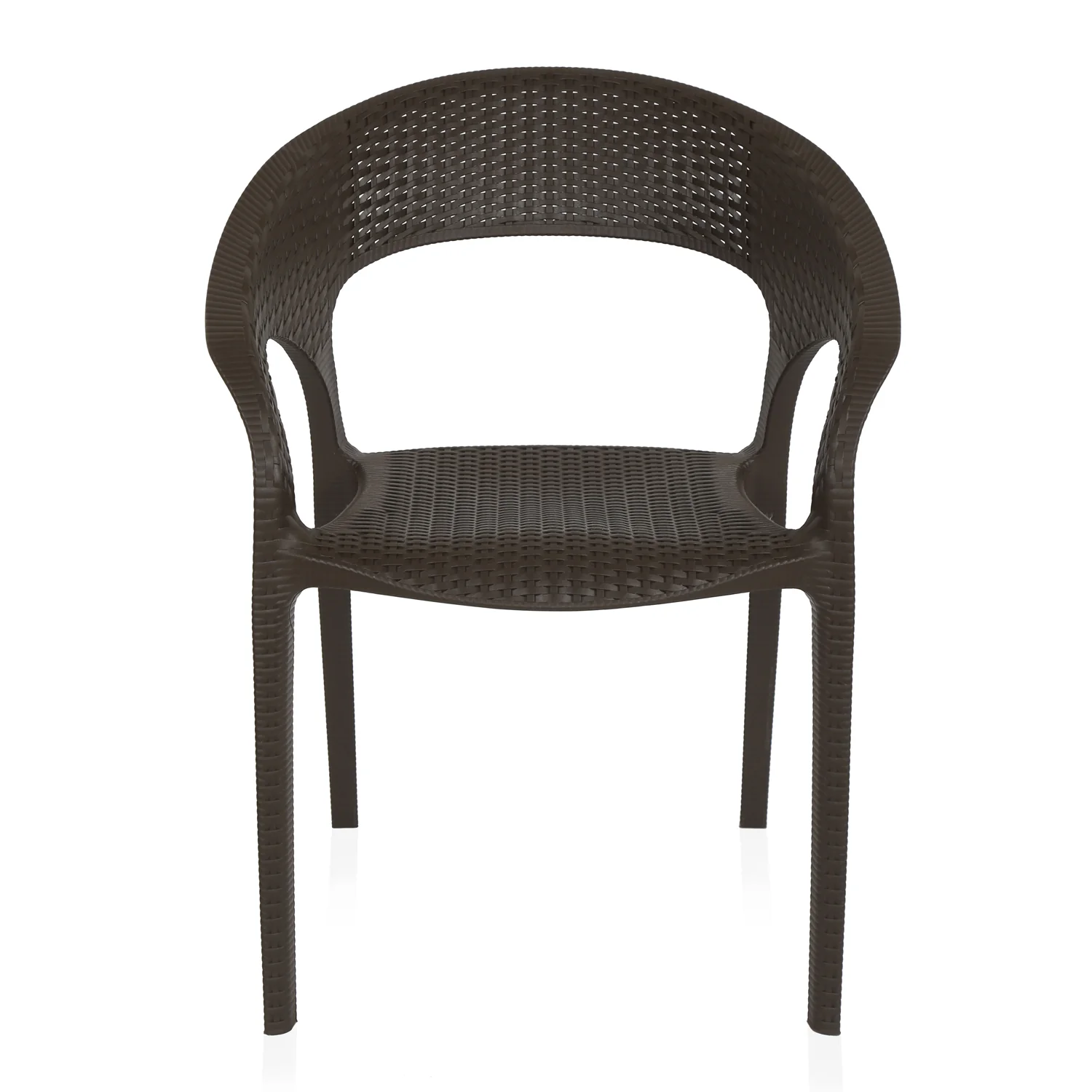 Nilkamal Club Plastic Arm Chair (Season Rust Brown) - Image 7