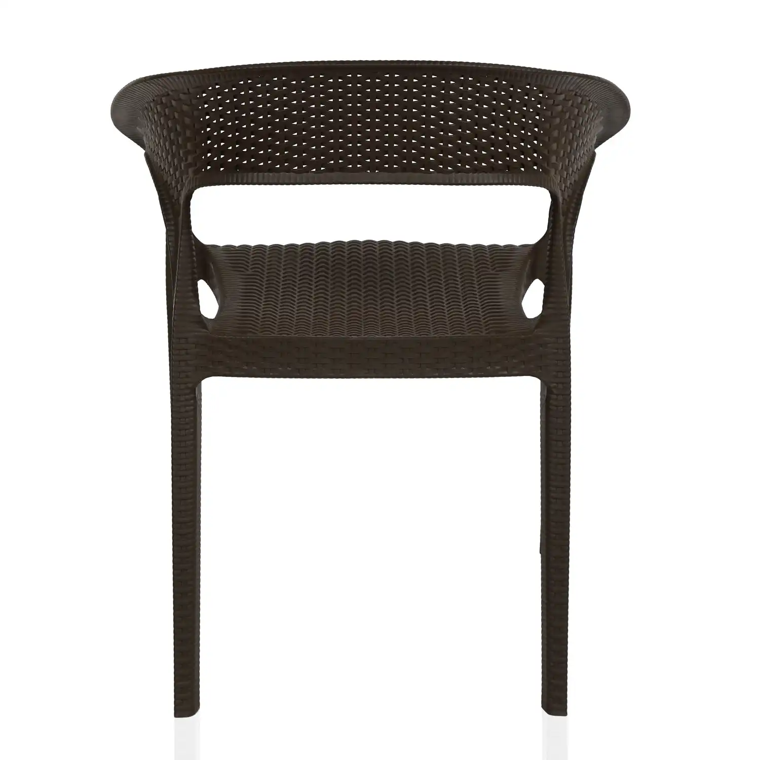 Nilkamal Club Plastic Arm Chair (Season Rust Brown) - Image 8