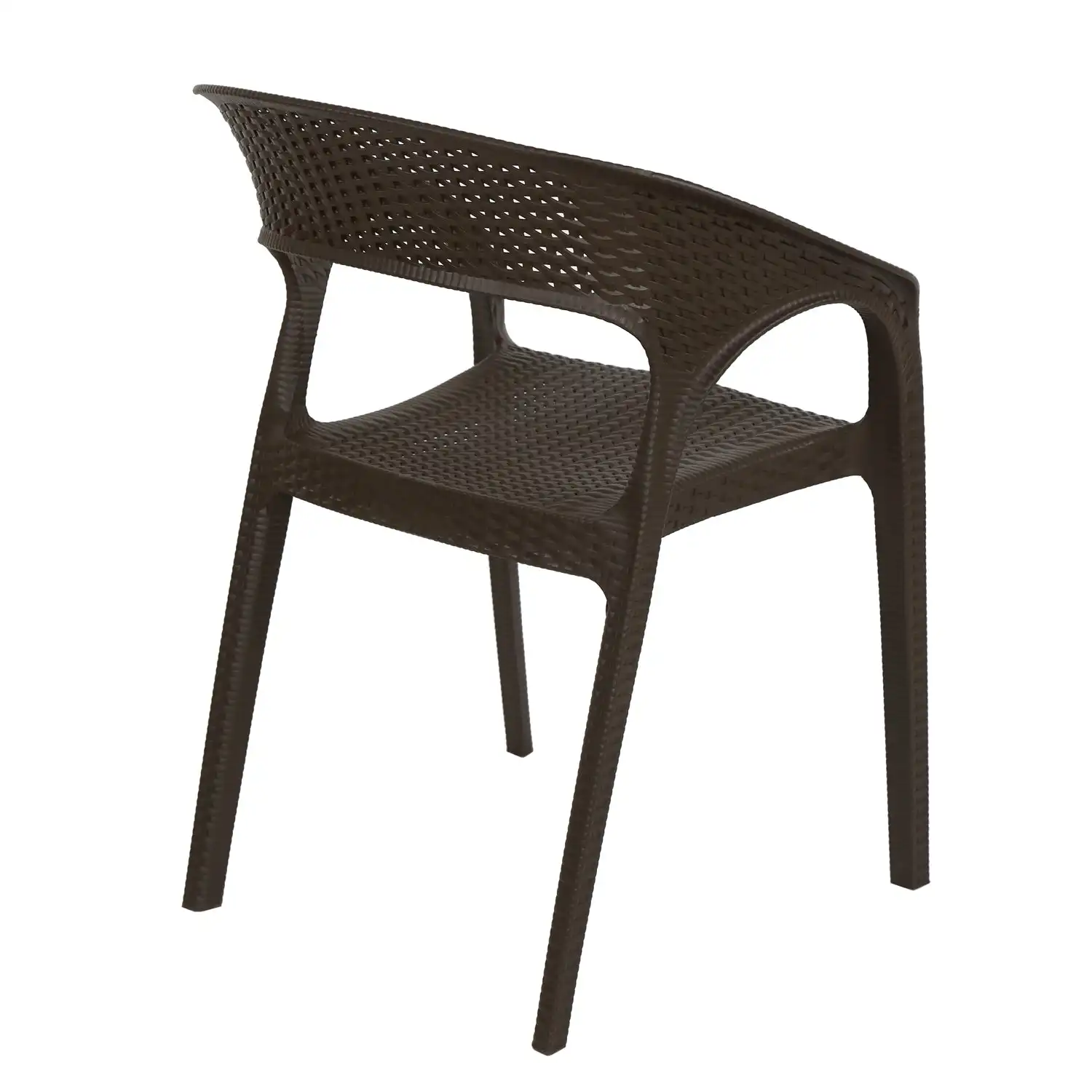 Nilkamal Club Plastic Arm Chair (Season Rust Brown) - Image 9