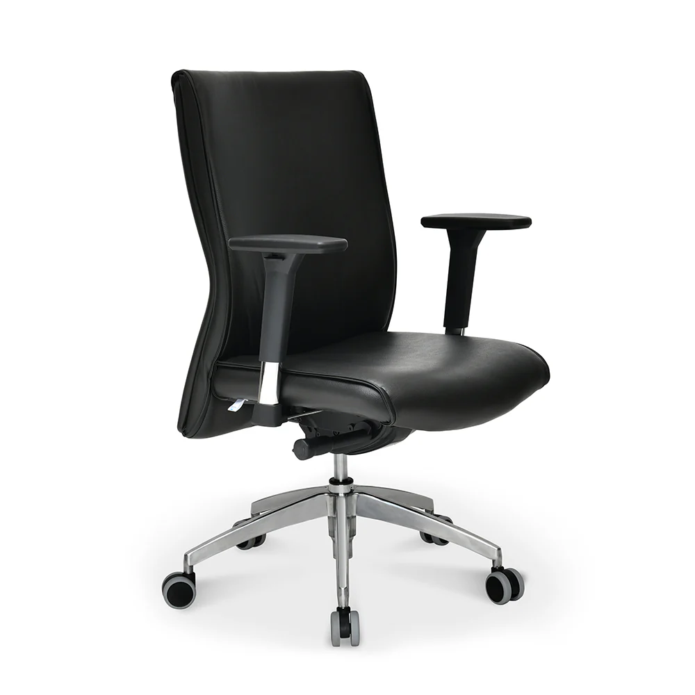 Nilkamal Command Mid Back Leatherette Office Chair (Black) - Image 2