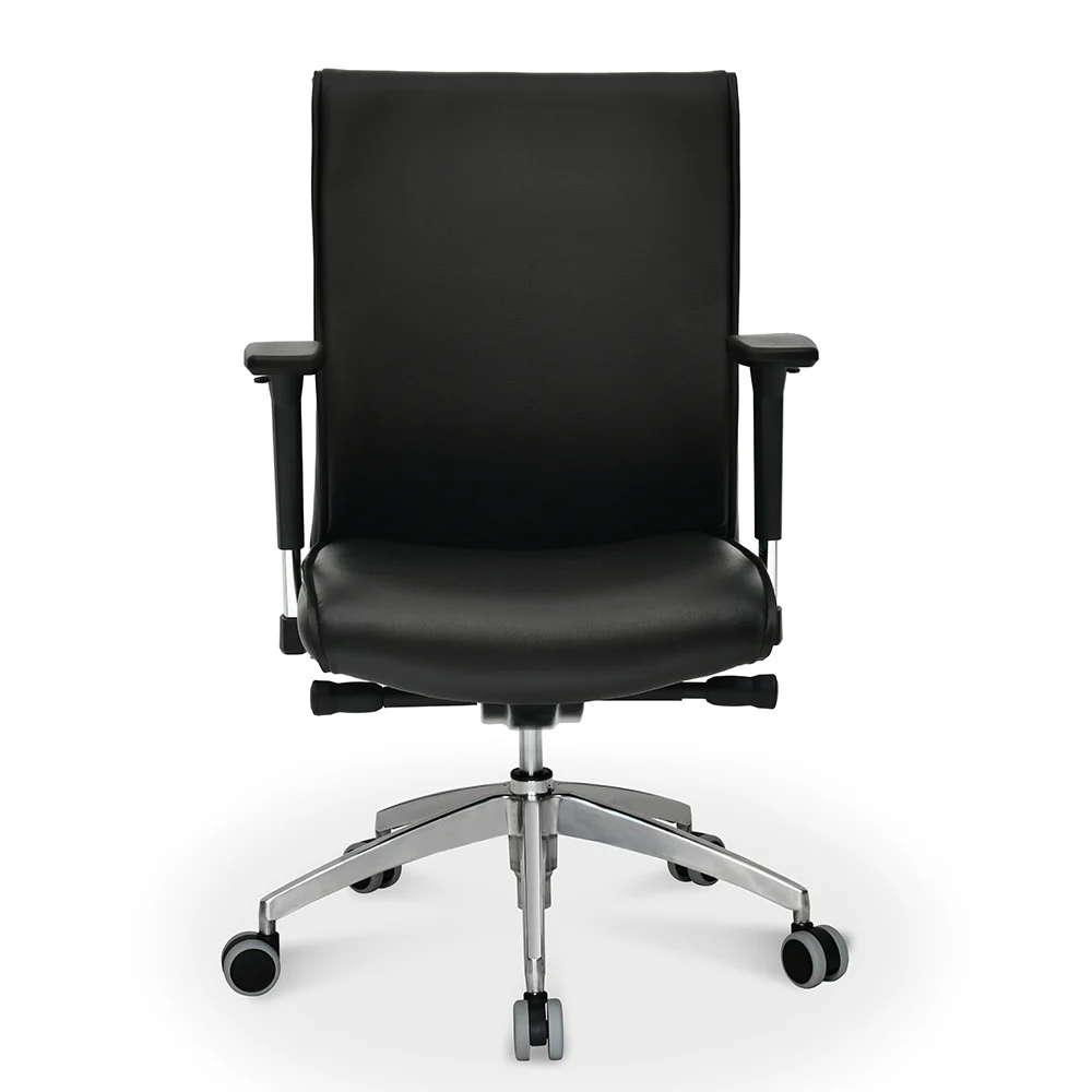 Nilkamal Command Mid Back Leatherette Office Chair (Black) - Image 3