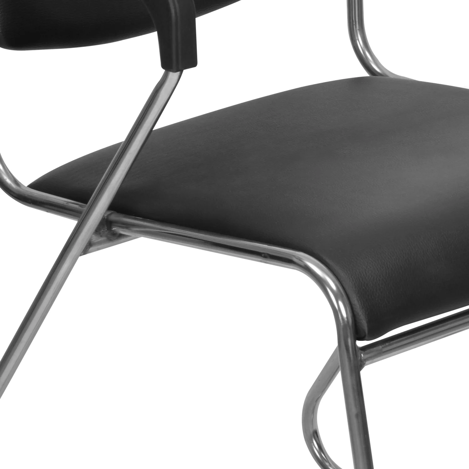 Nilkamal Contract 01 with Arm Visitor Chair (Black) - Image 8