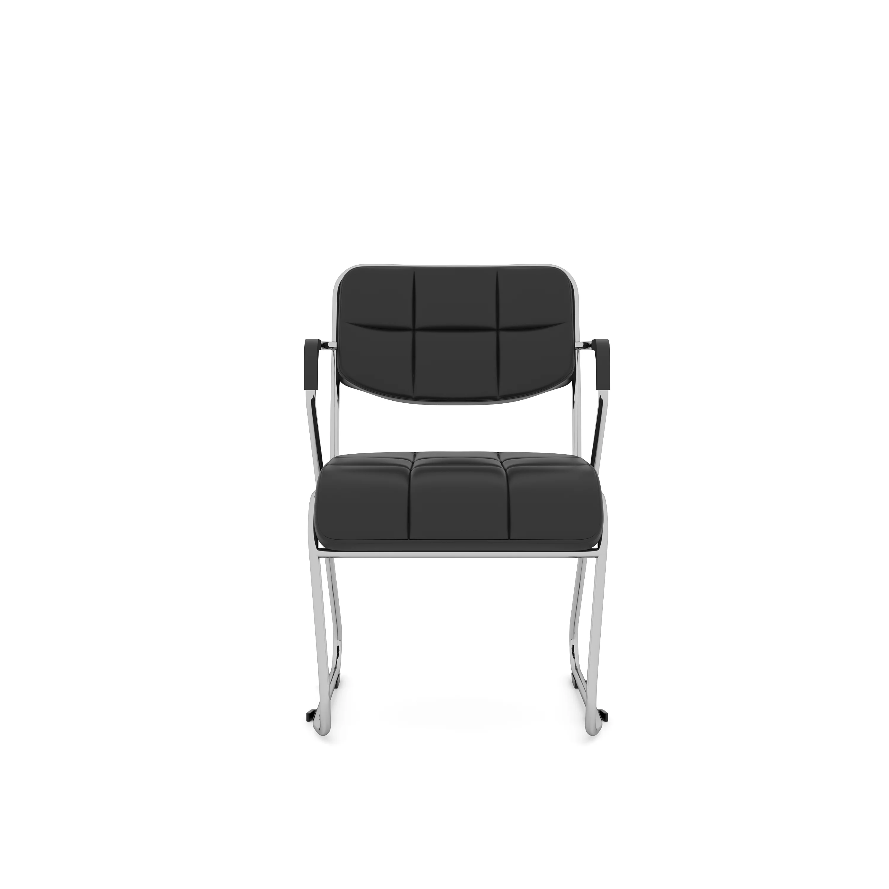 Nilkamal Contract 02 with Arm Visitor Chair (Black) - Image 5