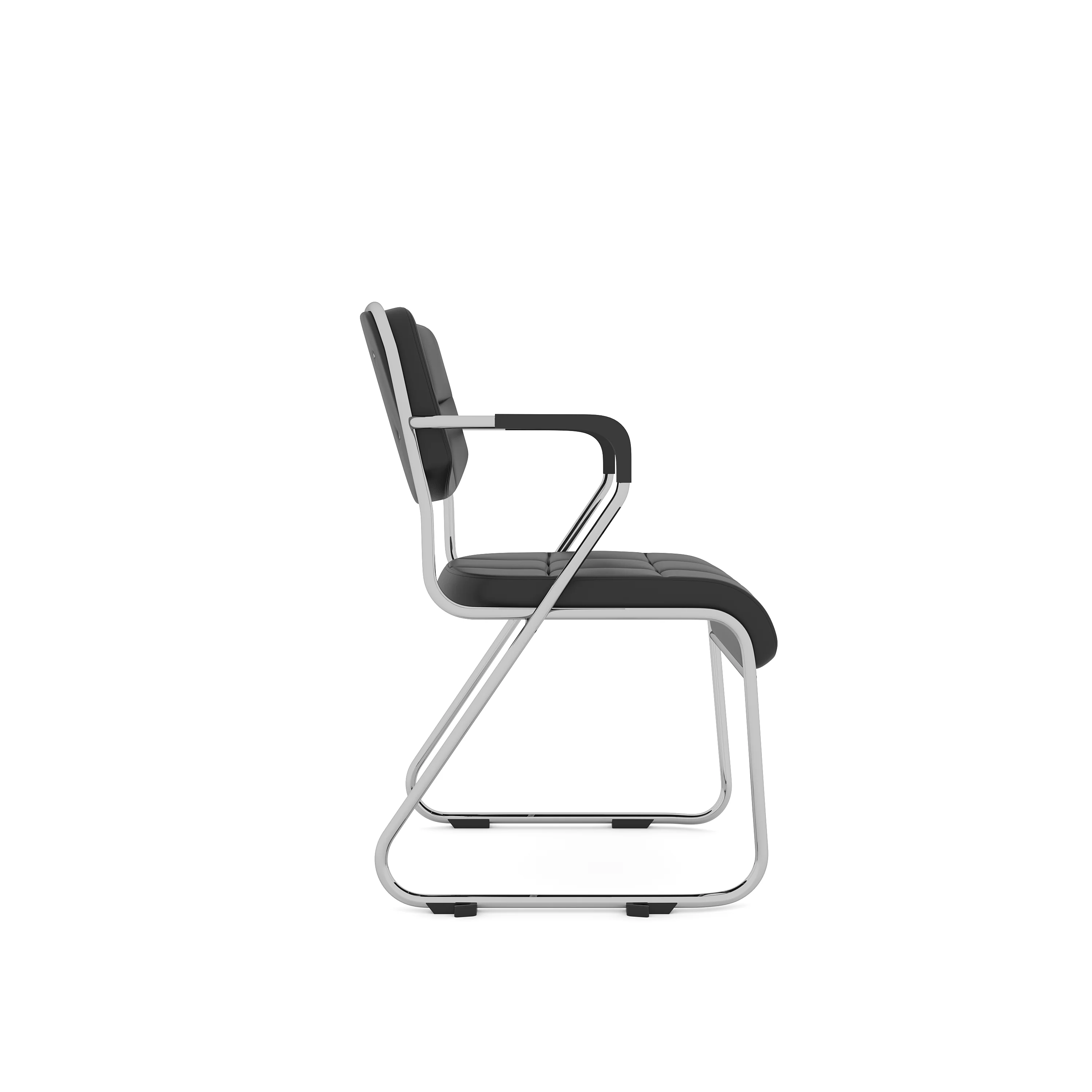 Nilkamal Contract 02 with Arm Visitor Chair (Black) - Image 7