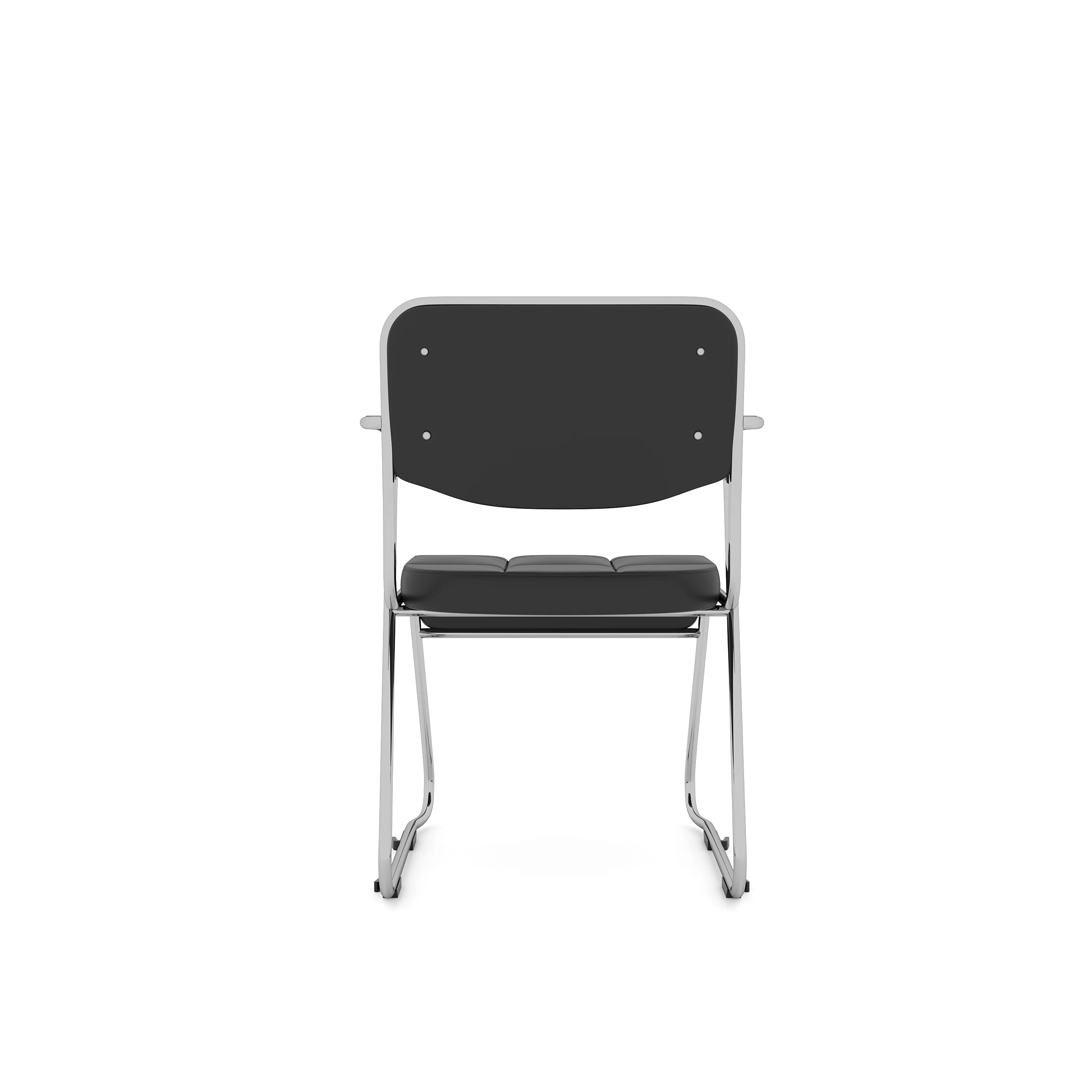 Nilkamal Contract 02 with Arm Visitor Chair (Black) - Image 9