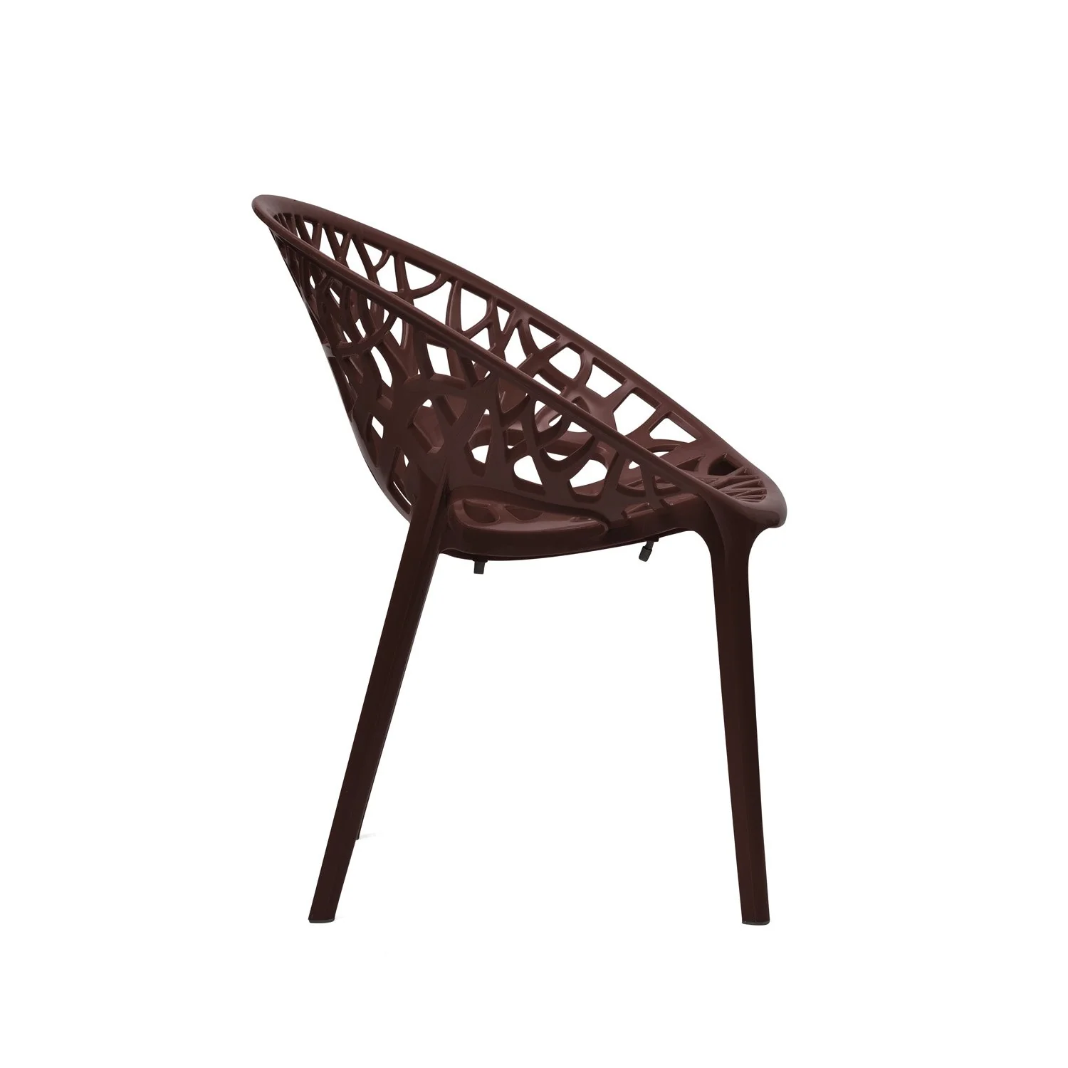 Nilkamal Crystal Polypropylene Premium Chair (Weather Brown) - Image 11