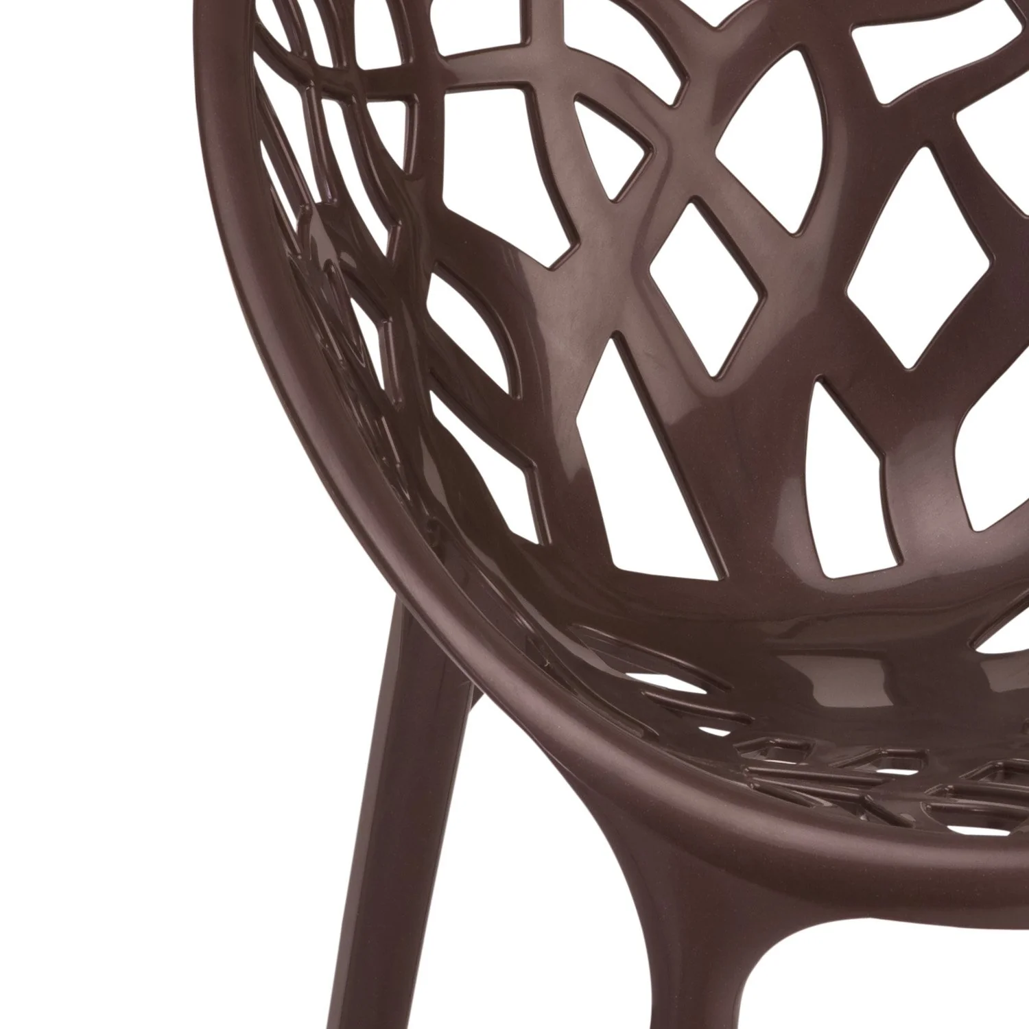 Nilkamal Crystal Polypropylene Premium Chair (Weather Brown) - Image 12
