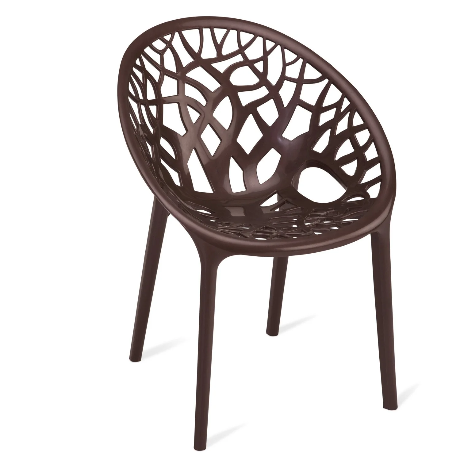 Nilkamal Crystal Polypropylene Premium Chair (Weather Brown) - Image 7
