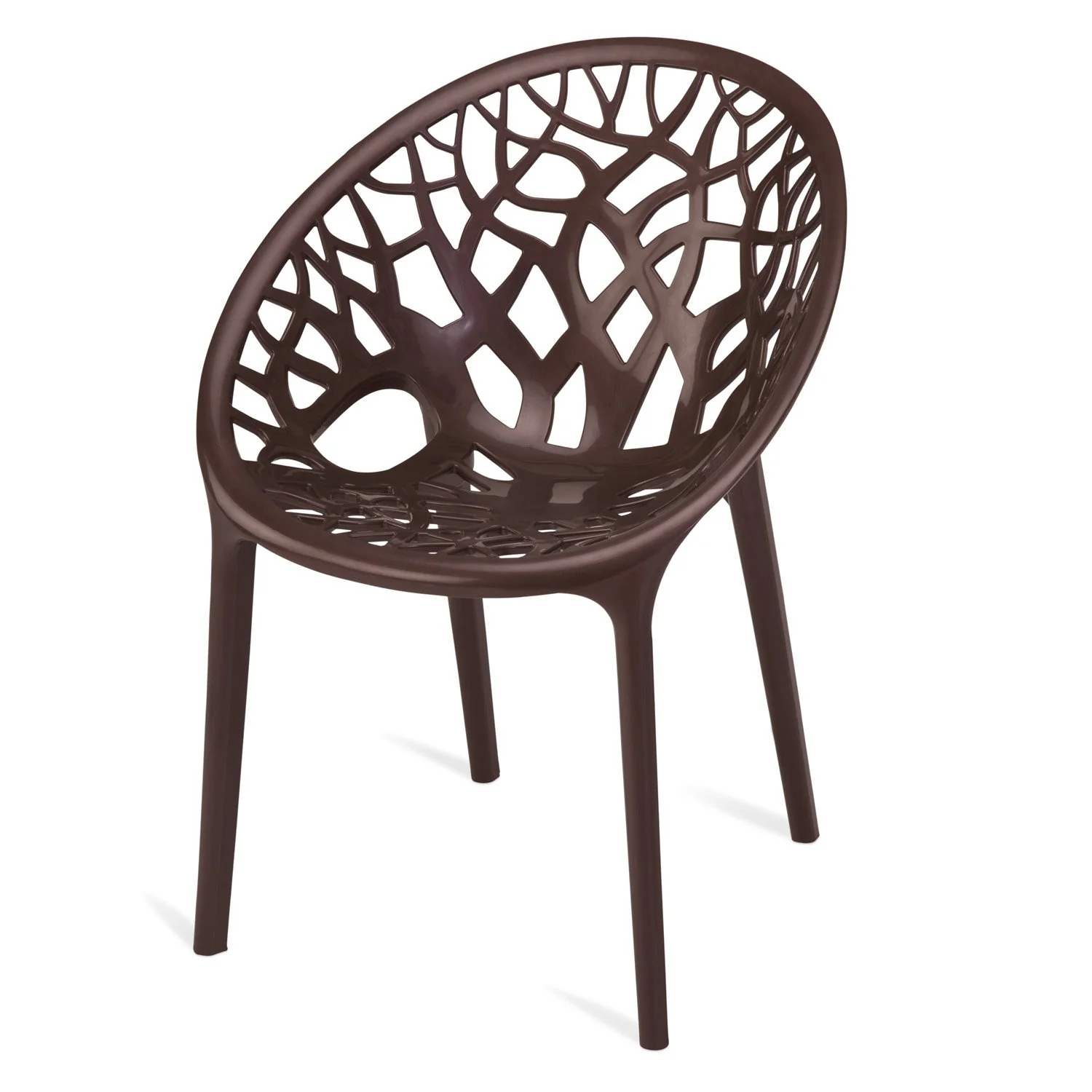 Nilkamal Crystal Polypropylene Premium Chair (Weather Brown) - Image 8