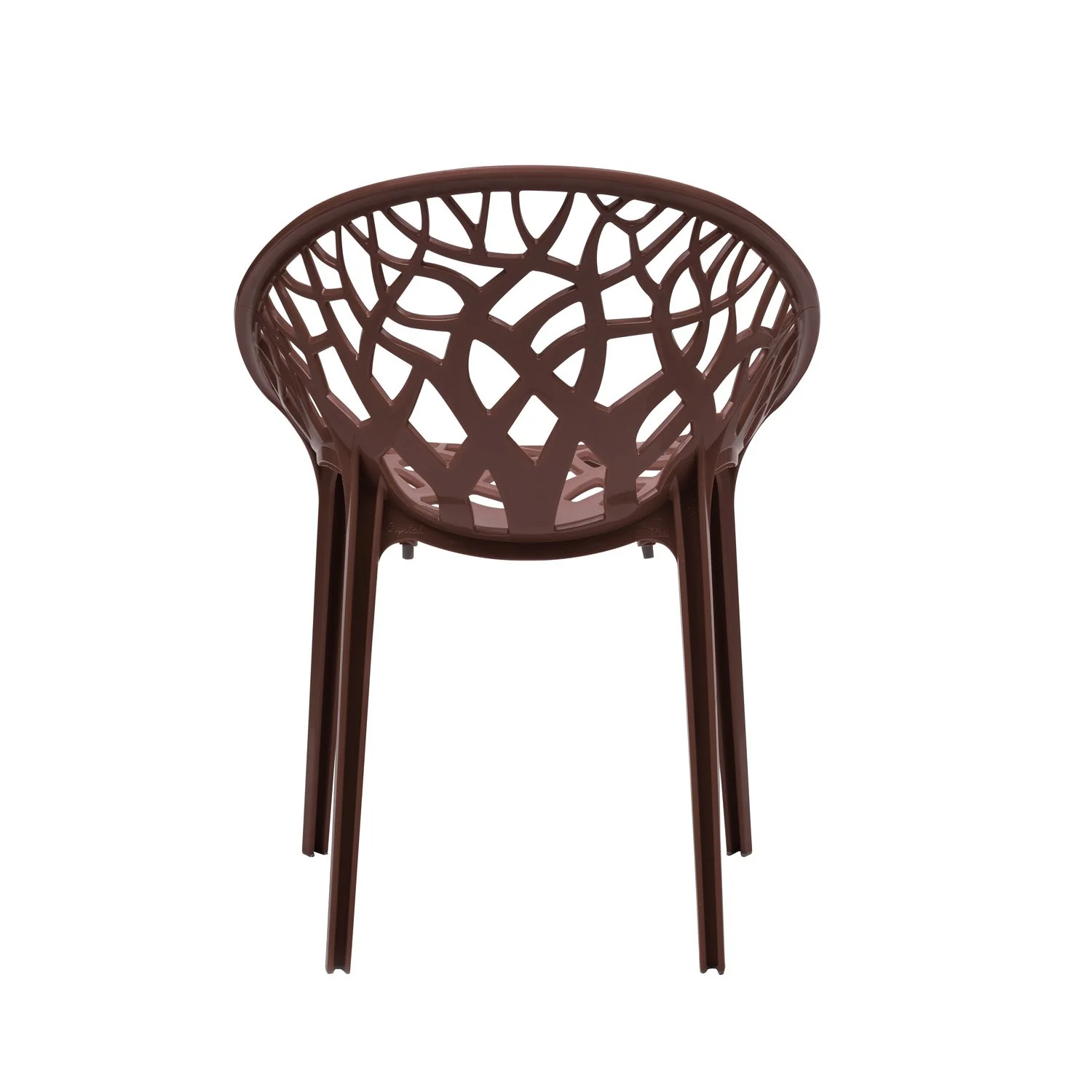 Nilkamal Crystal Polypropylene Premium Chair (Weather Brown) - Image 9