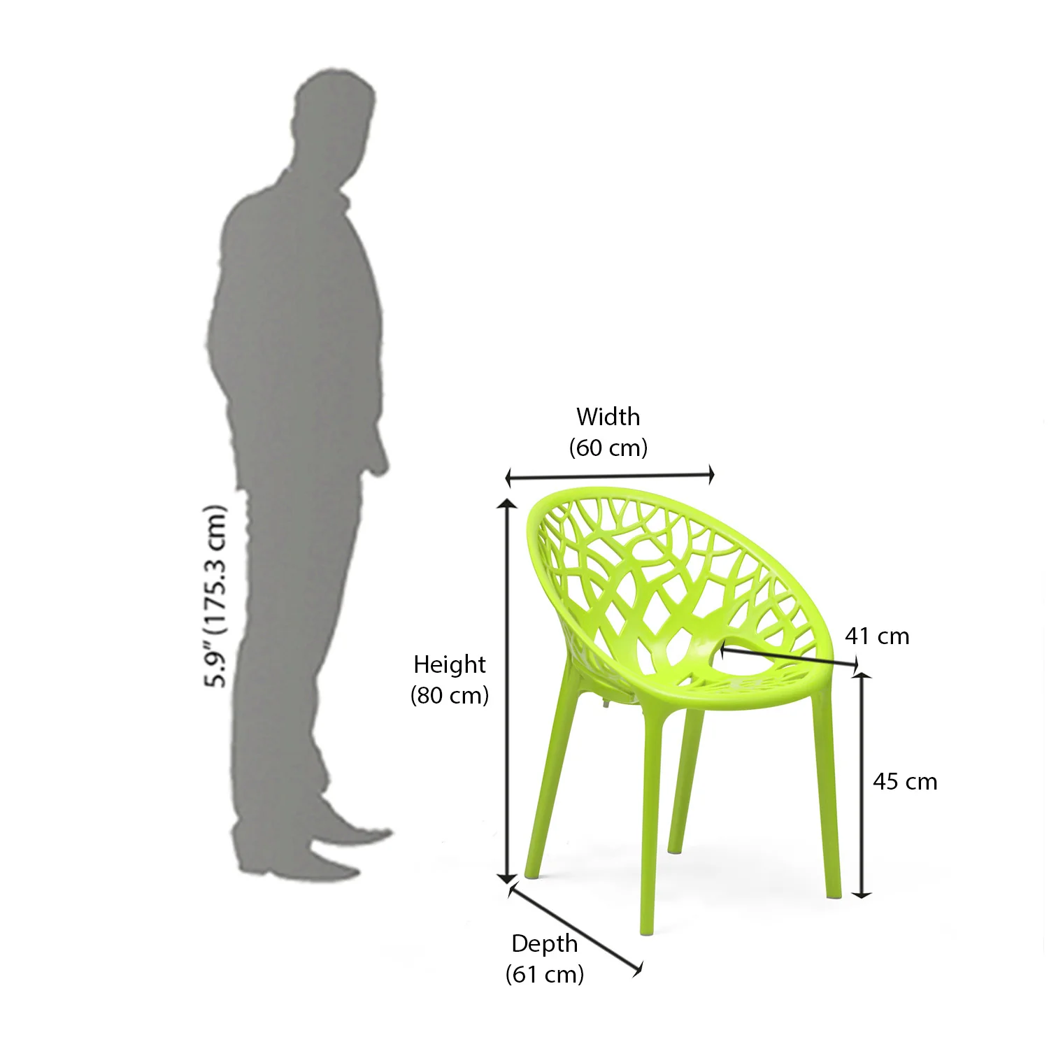 Nilkamal Crystal Polypropylene Premium Chair - Image 12