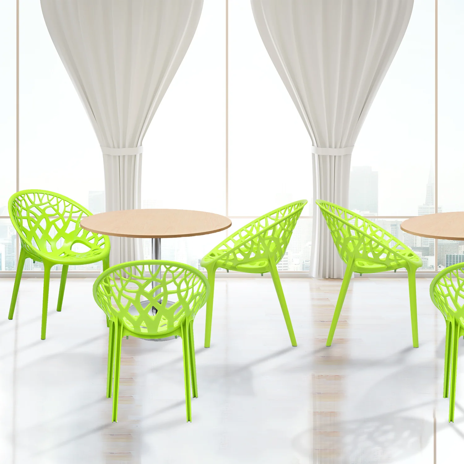 Nilkamal Crystal Polypropylene Premium Chair - Image 3