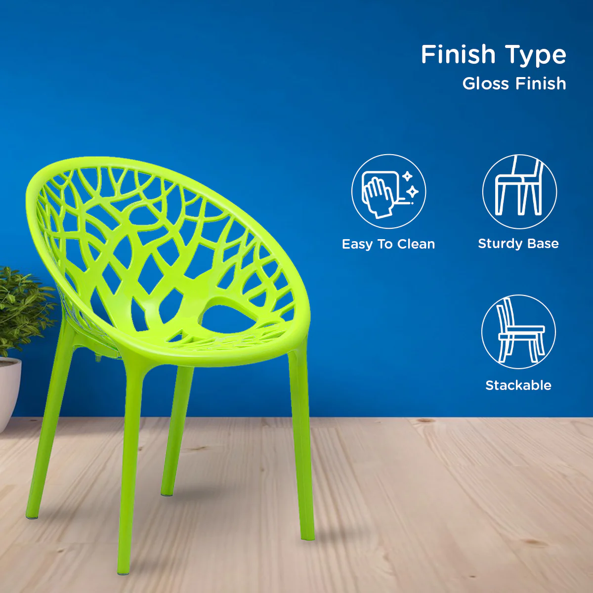 Nilkamal Crystal Polypropylene Premium Chair - Image 5