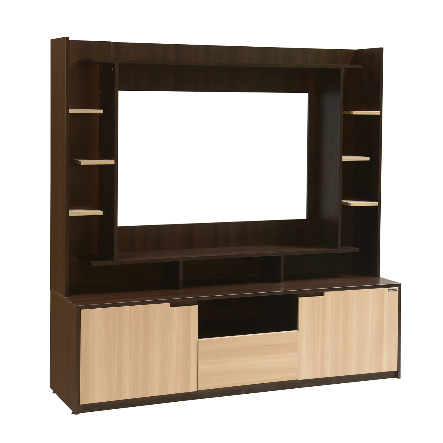 Nilkamal Cyndy Wall Unit (Wenge / Oak) - Image 4