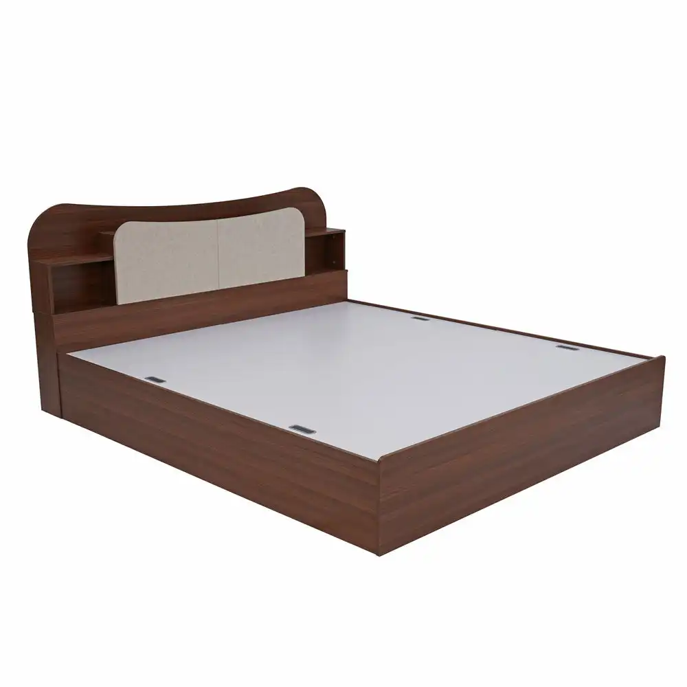 Nilkamal Daffodil King Bed with Box Storage (Walnut) - Image 5