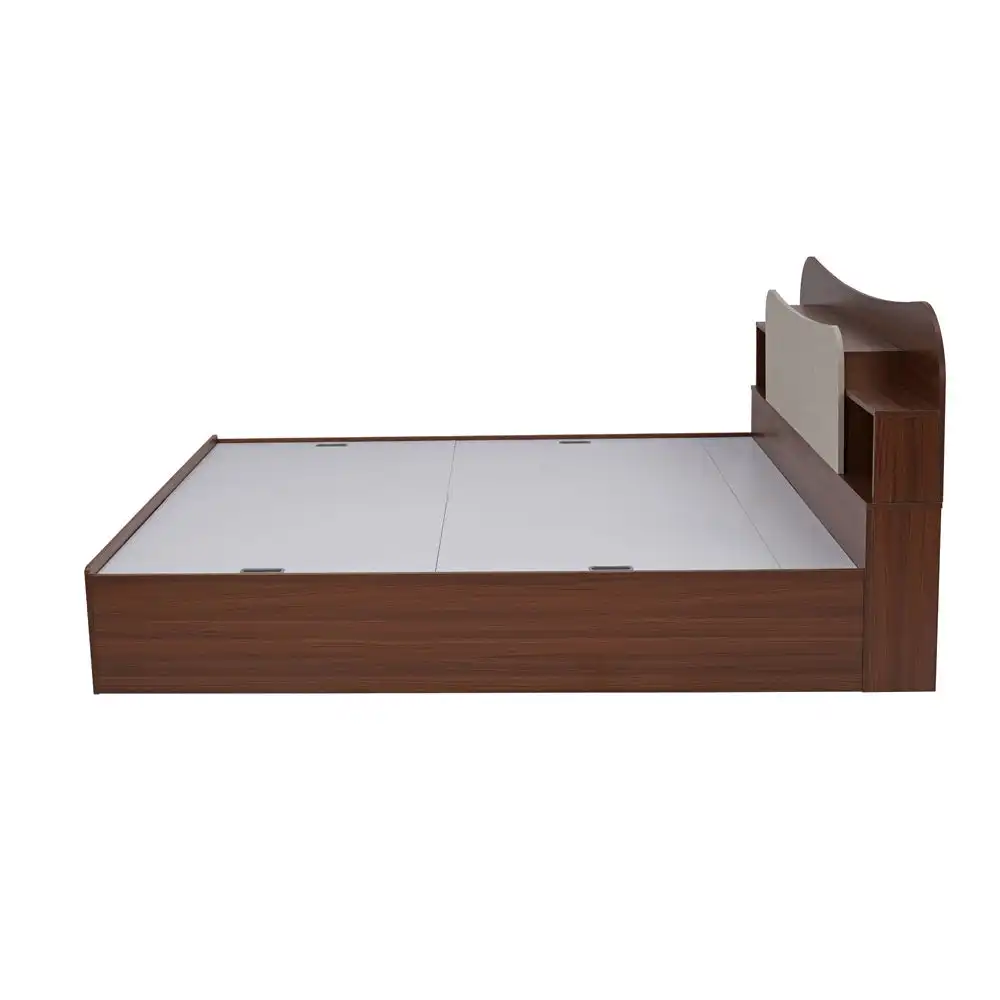 Nilkamal Daffodil King Bed with Box Storage (Walnut) - Image 7