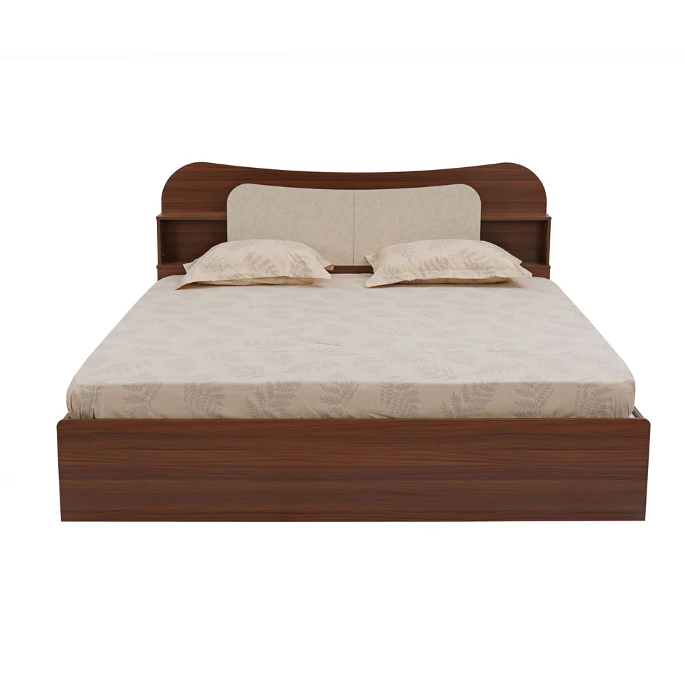 Nilkamal Daffodil Queen Bed with Box Storage (Walnut) - Image 11