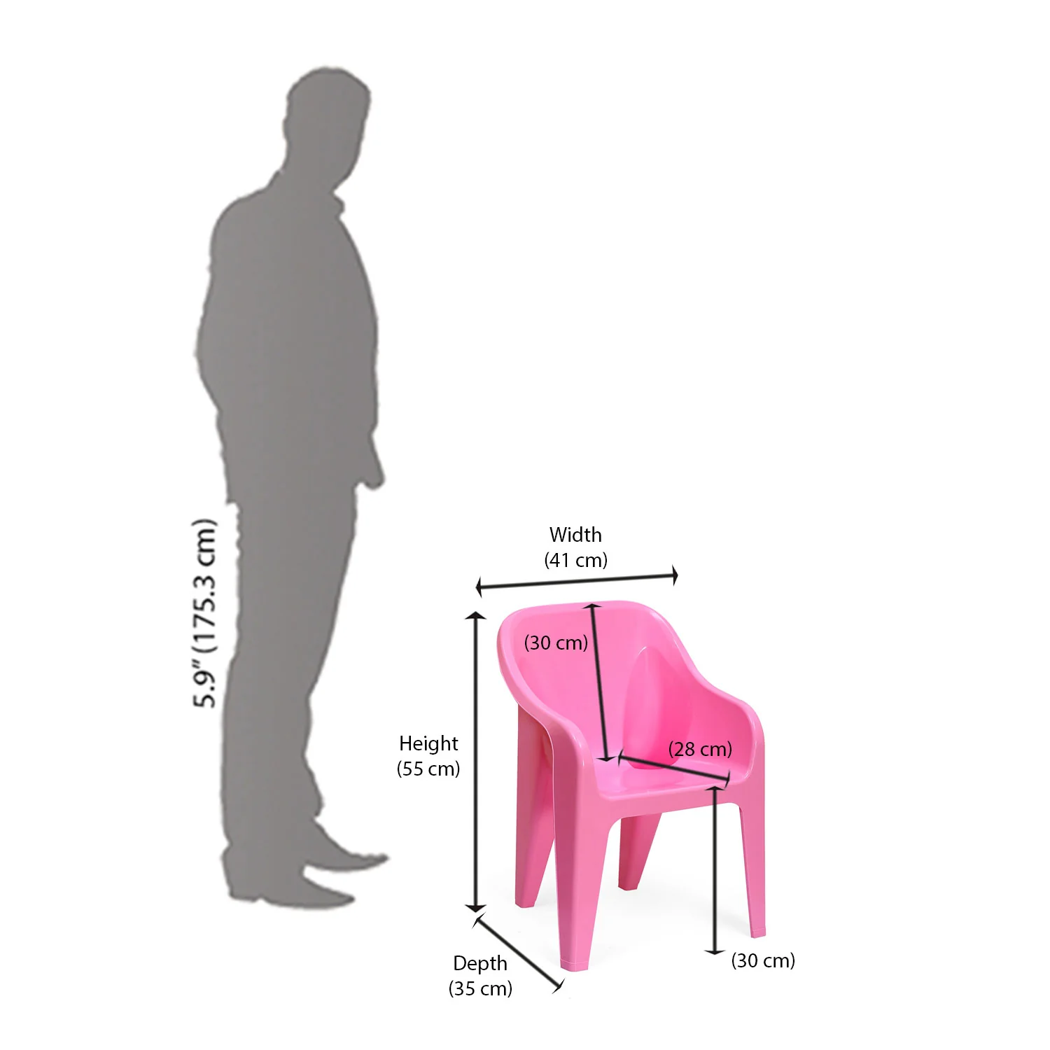 Nilkamal Eeezy Go Plastic Baby Arm Chair (Fairy Pink) - Image 13