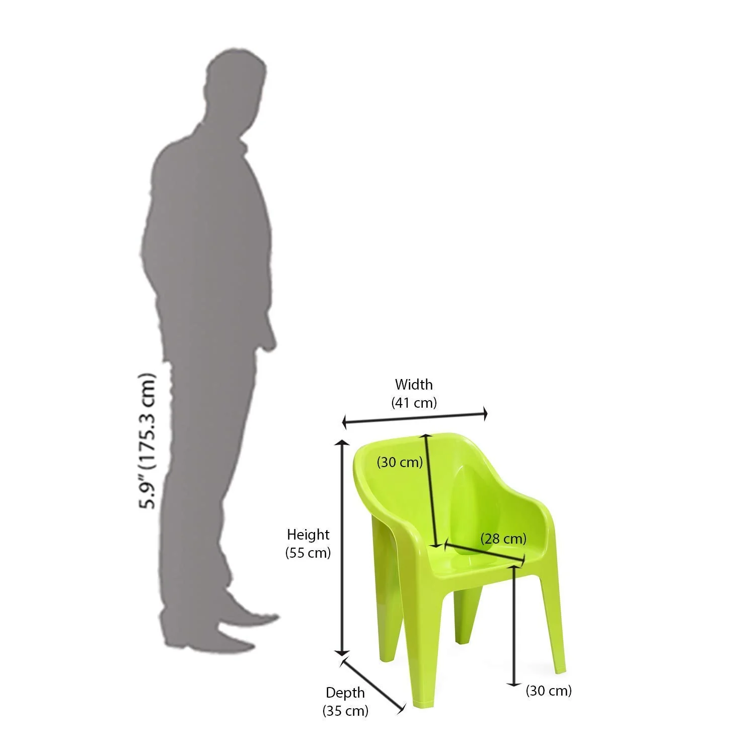 Nilkamal Eeezy Go Plastic Baby Arm Chair (Lime Light Green) - Image 9