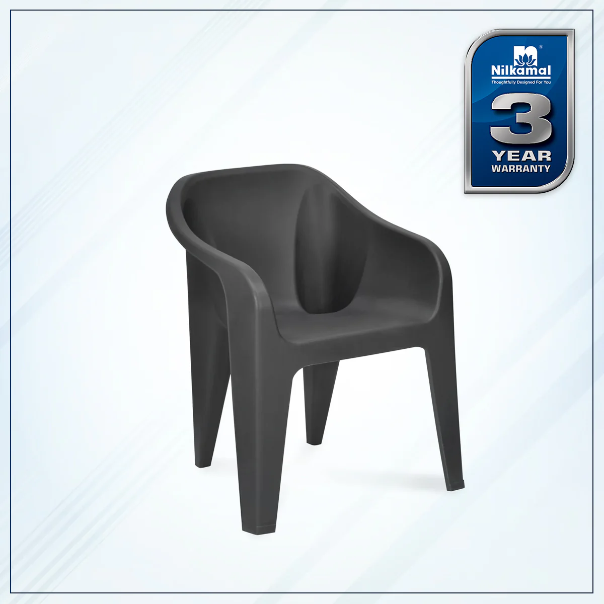 Nilkamal Eeezy Go Plastic Arm Chair - Image 3