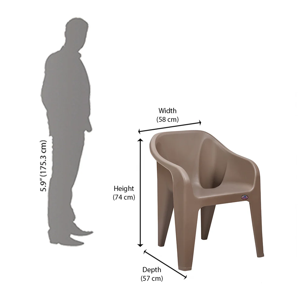 Nilkamal Eeezy Go Plastic Arm Chair - Image 41
