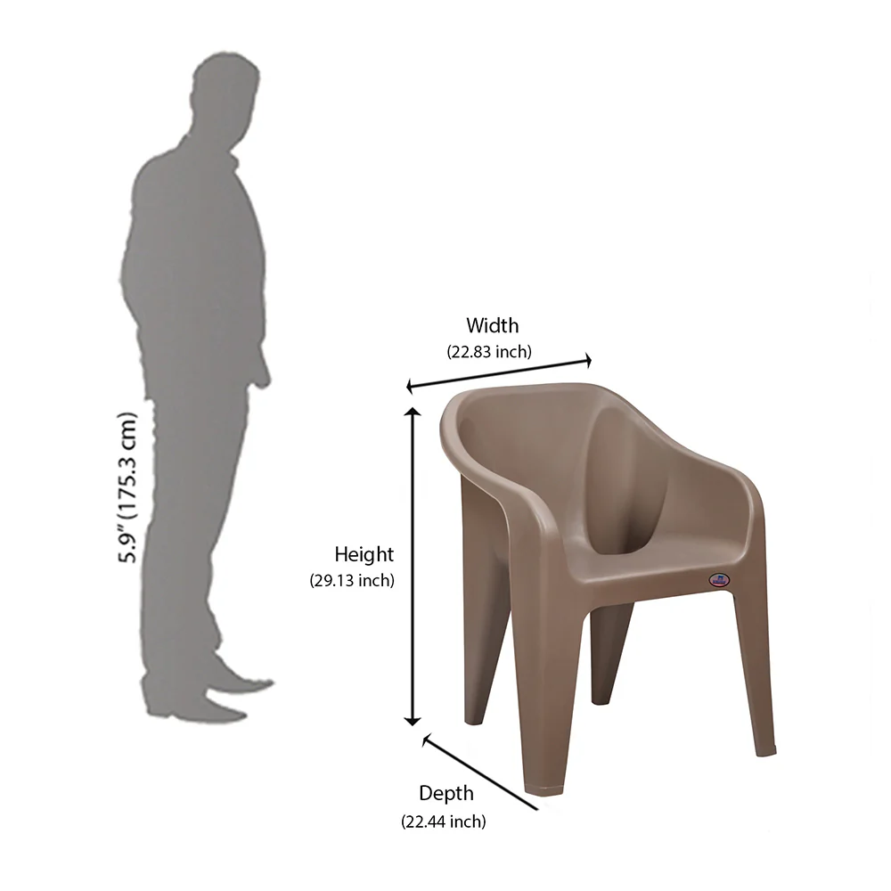Nilkamal Eeezy Go Plastic Arm Chair - Image 42