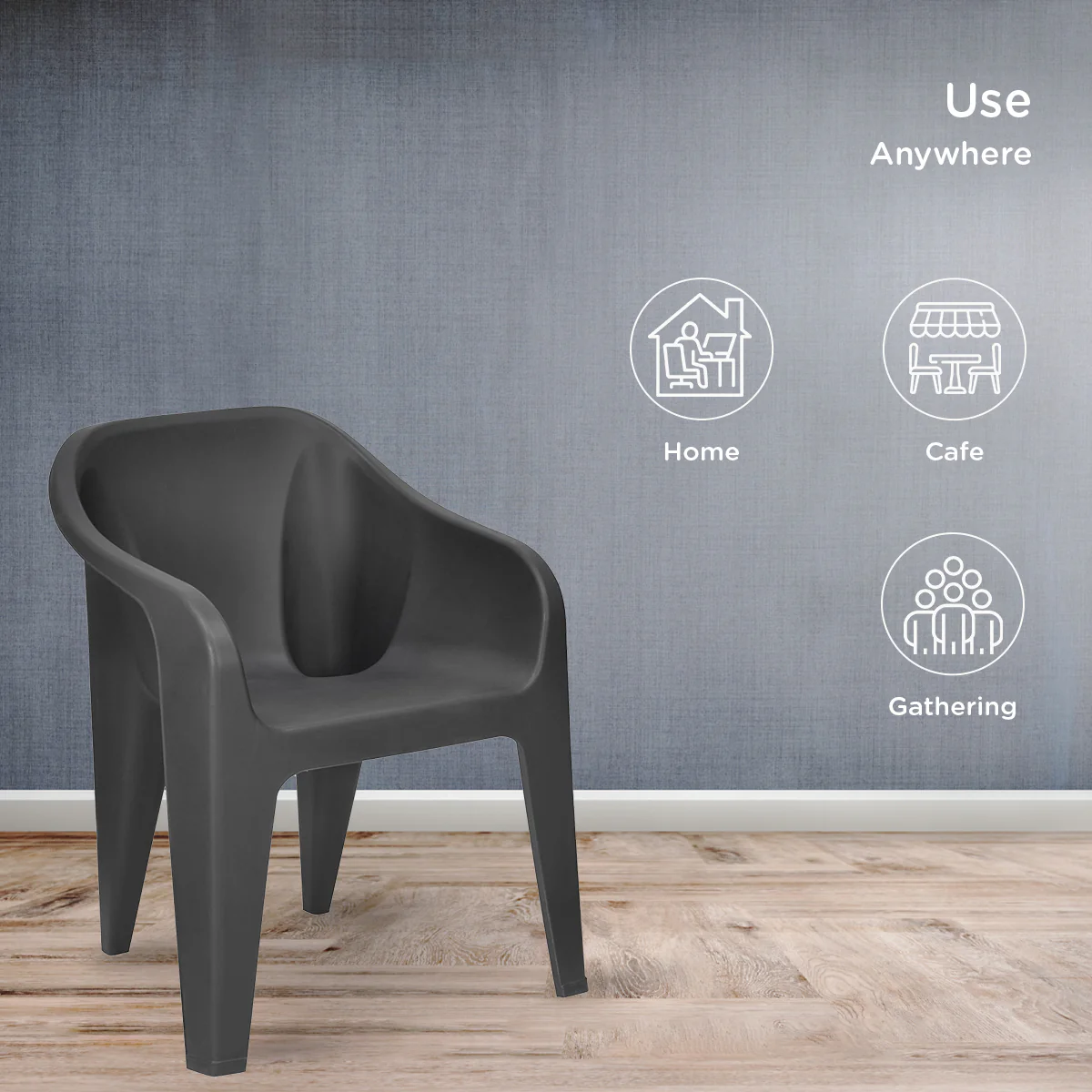 Nilkamal Eeezy Go Plastic Arm Chair - Image 5