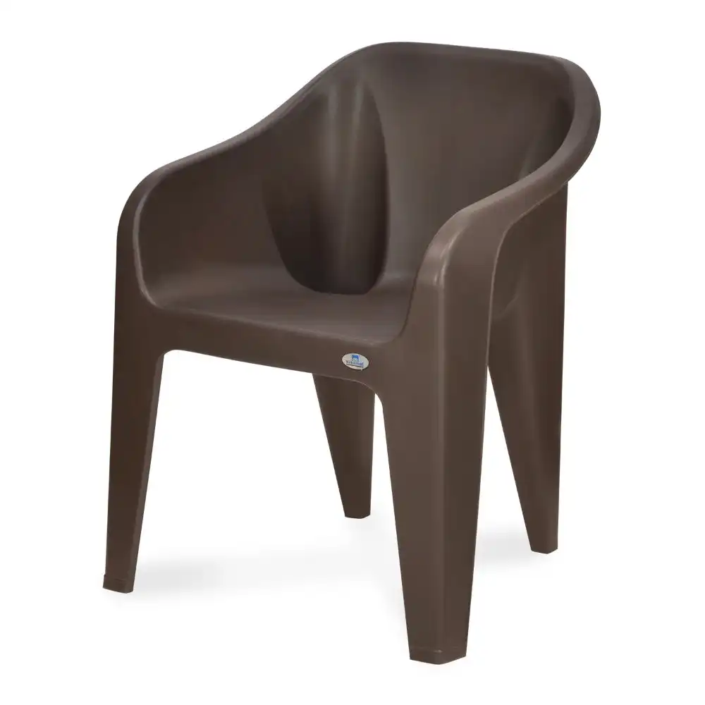 Nilkamal Eeezy Go Plastic Armchair (Season Rust Brown) - Image 11