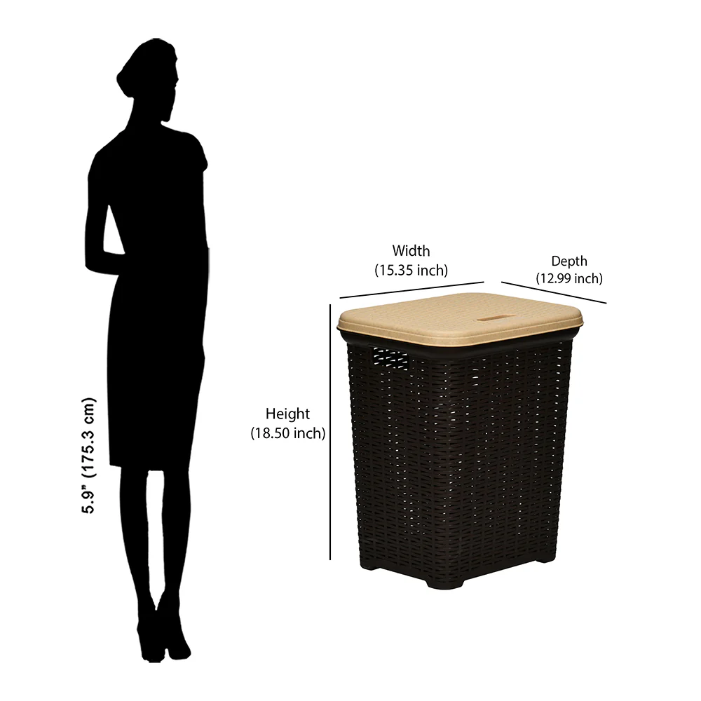Nilkamal Elegance Laundry Basket 35 L - Image 29