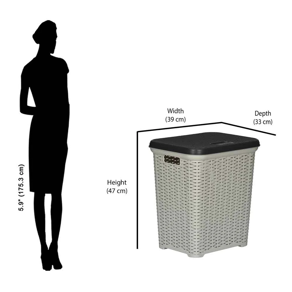 Nilkamal Elegance Laundry Basket 35 L - Image 38