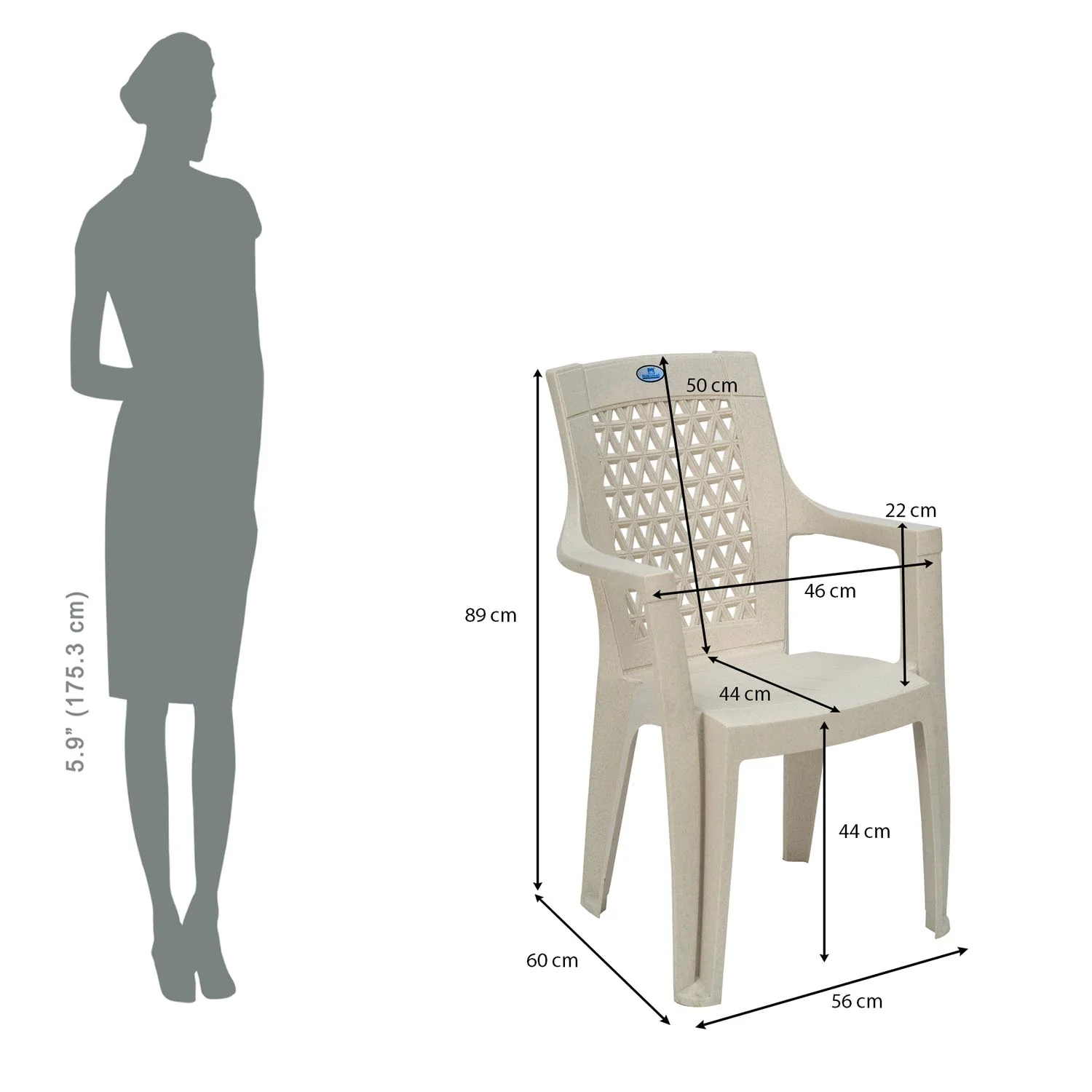 Nilkamal Elevate Plastic Arm Chair - Image 29