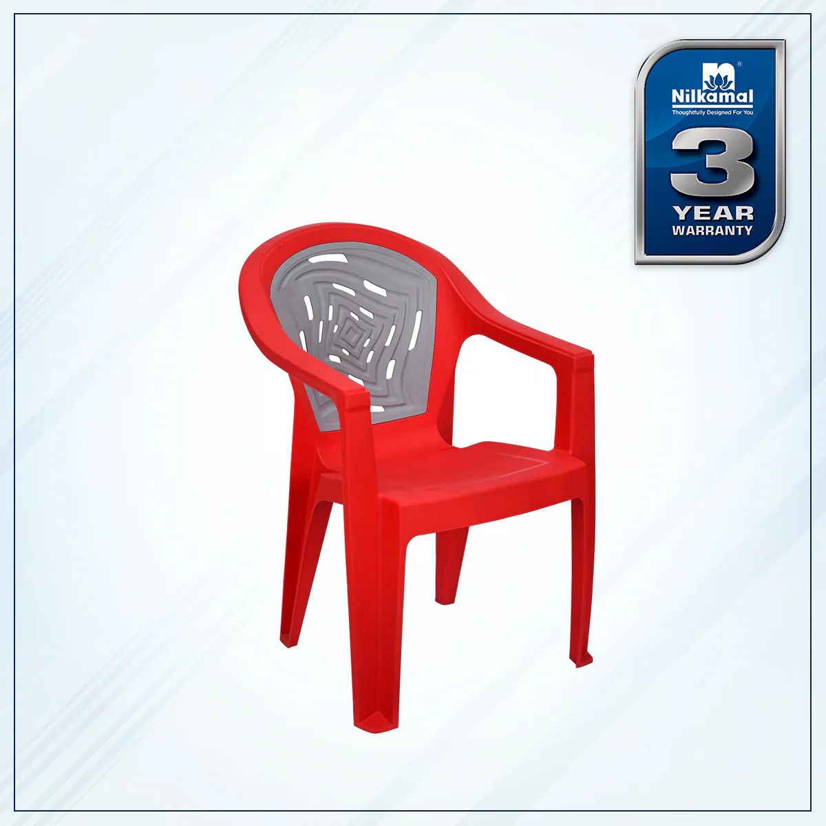 Nilkamal Empire Plastic Arm Chair - Image 11