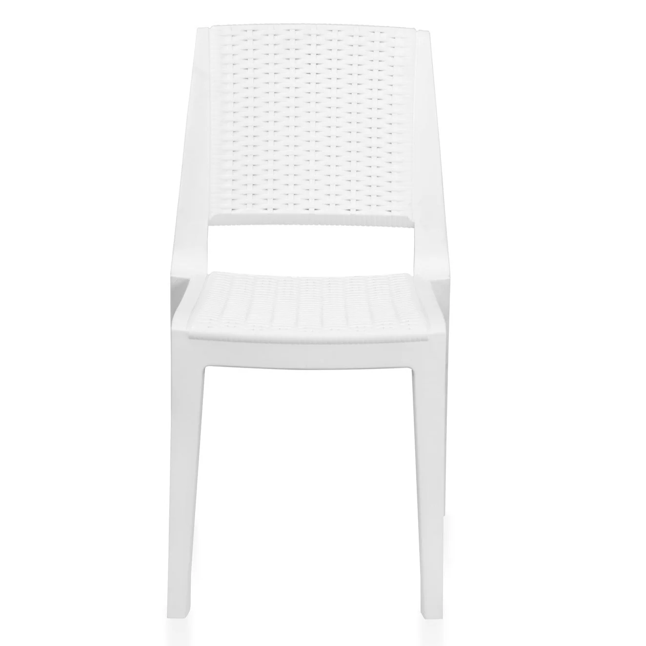 Nilkamal Enamora Plastic Armless Chair (Milky White) - Image 3