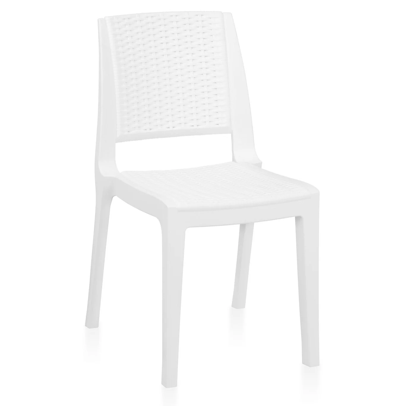 Nilkamal Enamora Plastic Armless Chair (Milky White) - Image 4