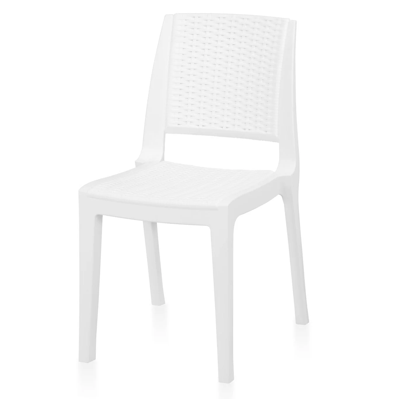 Nilkamal Enamora Plastic Armless Chair (Milky White) - Image 5