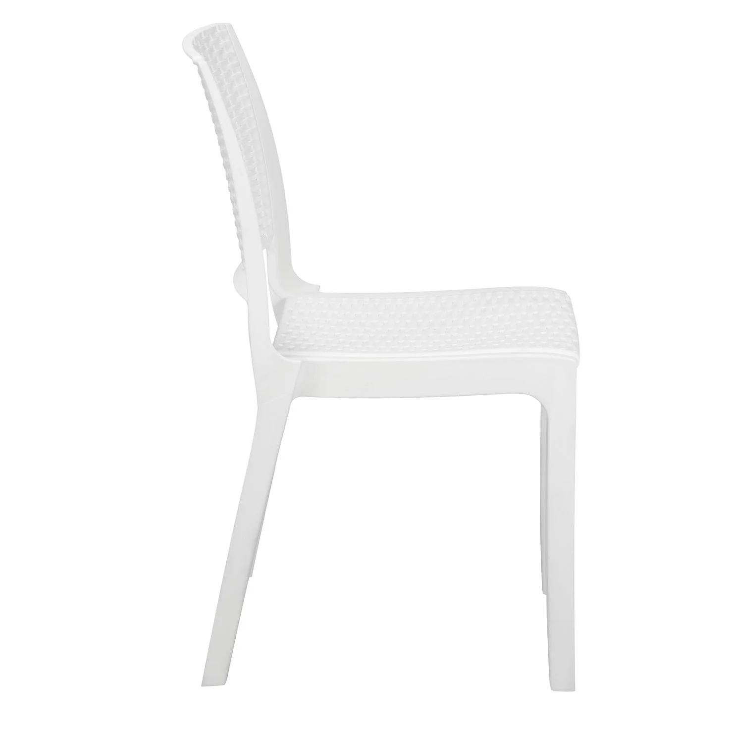 Nilkamal Enamora Plastic Armless Chair (Milky White) - Image 6