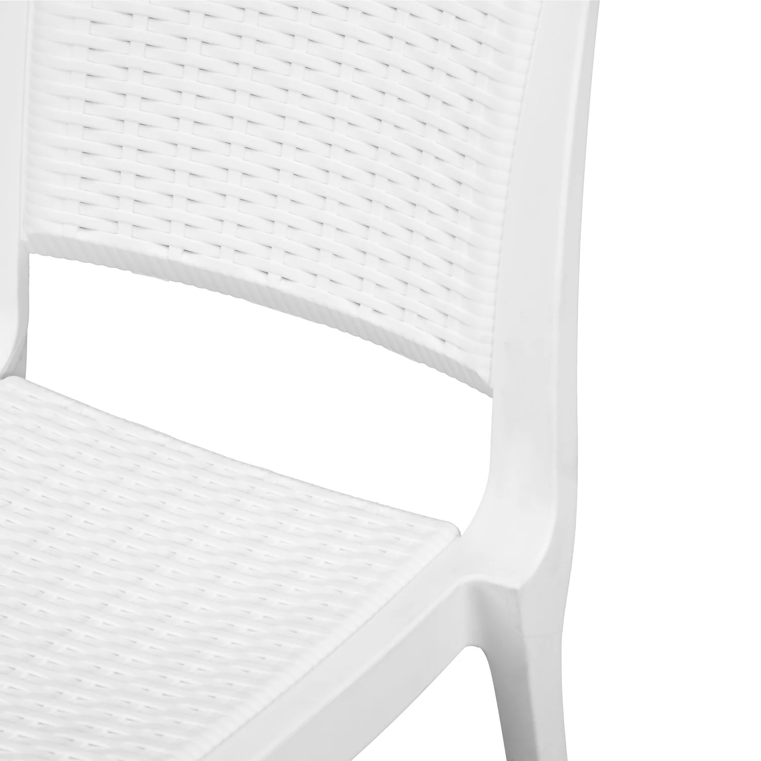 Nilkamal Enamora Plastic Armless Chair (Milky White) - Image 8