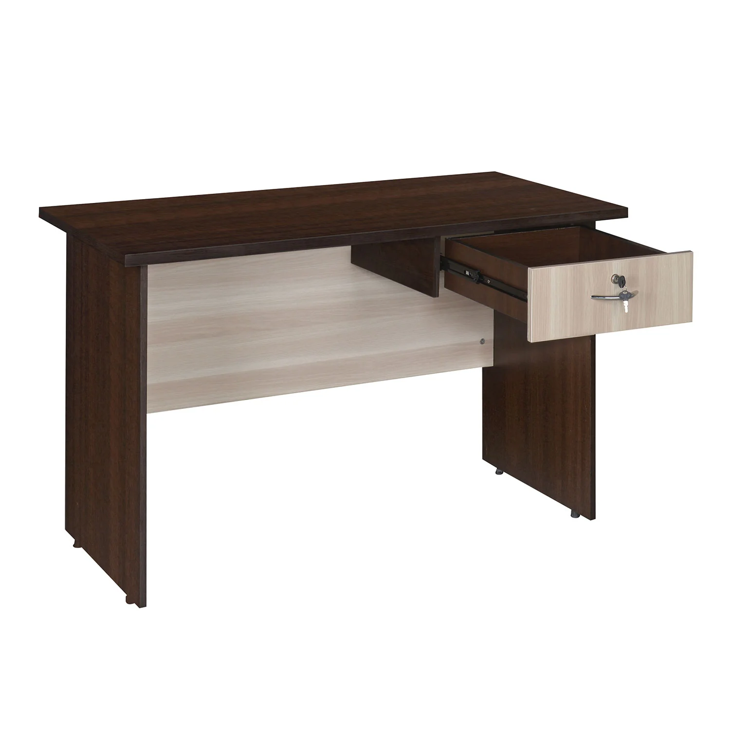 Nilkamal Enzo Office 4 ft Table (Brown & Cloud Ash) - Image 2