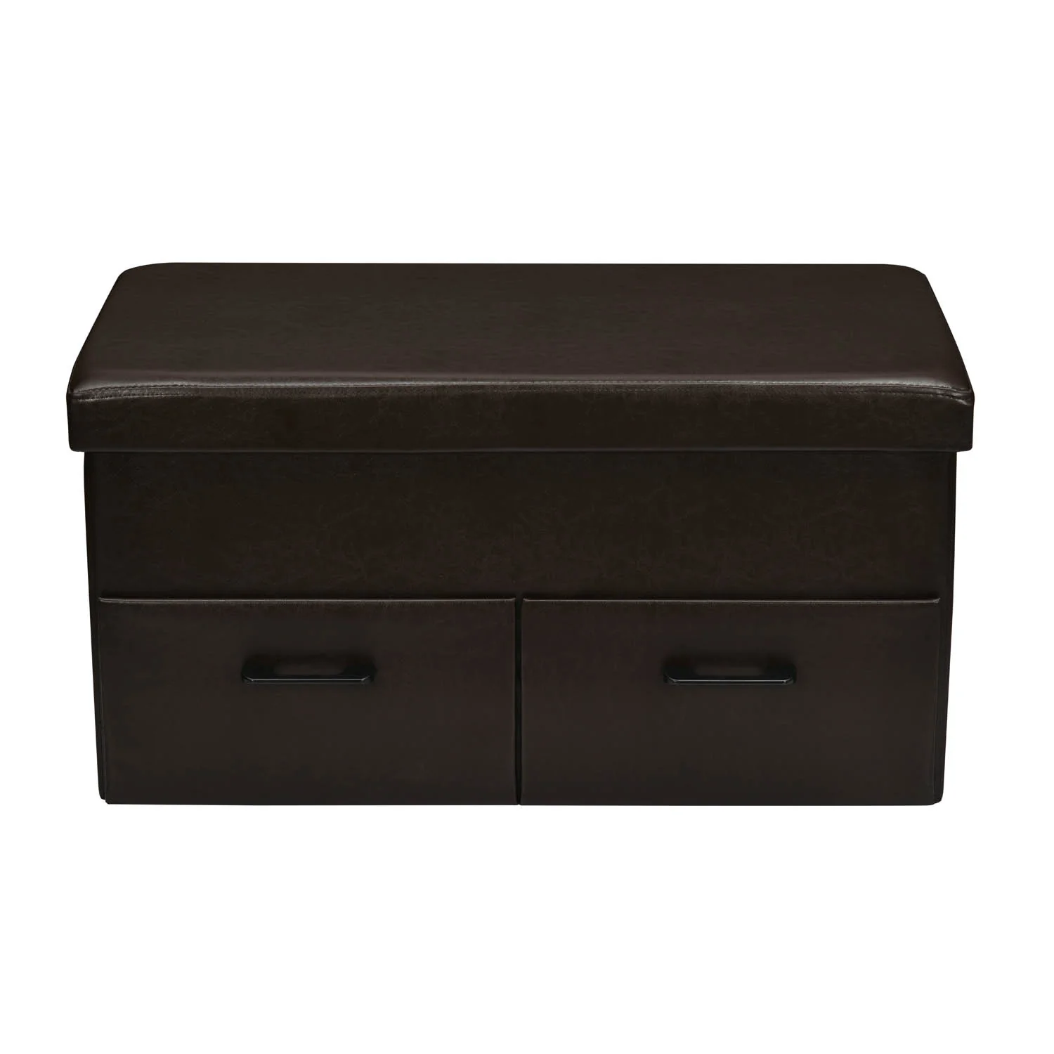 Nilkamal Flexi Big Foldable Ottoman with 2 Drawers (Brown) - Image 2