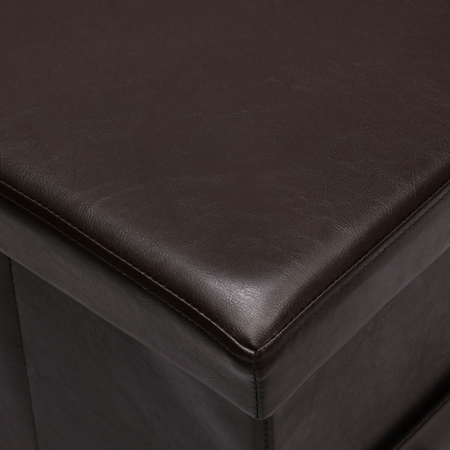 Nilkamal Flexi Small Foldable Ottoman with 1 Drawer (Brown) - Image 7
