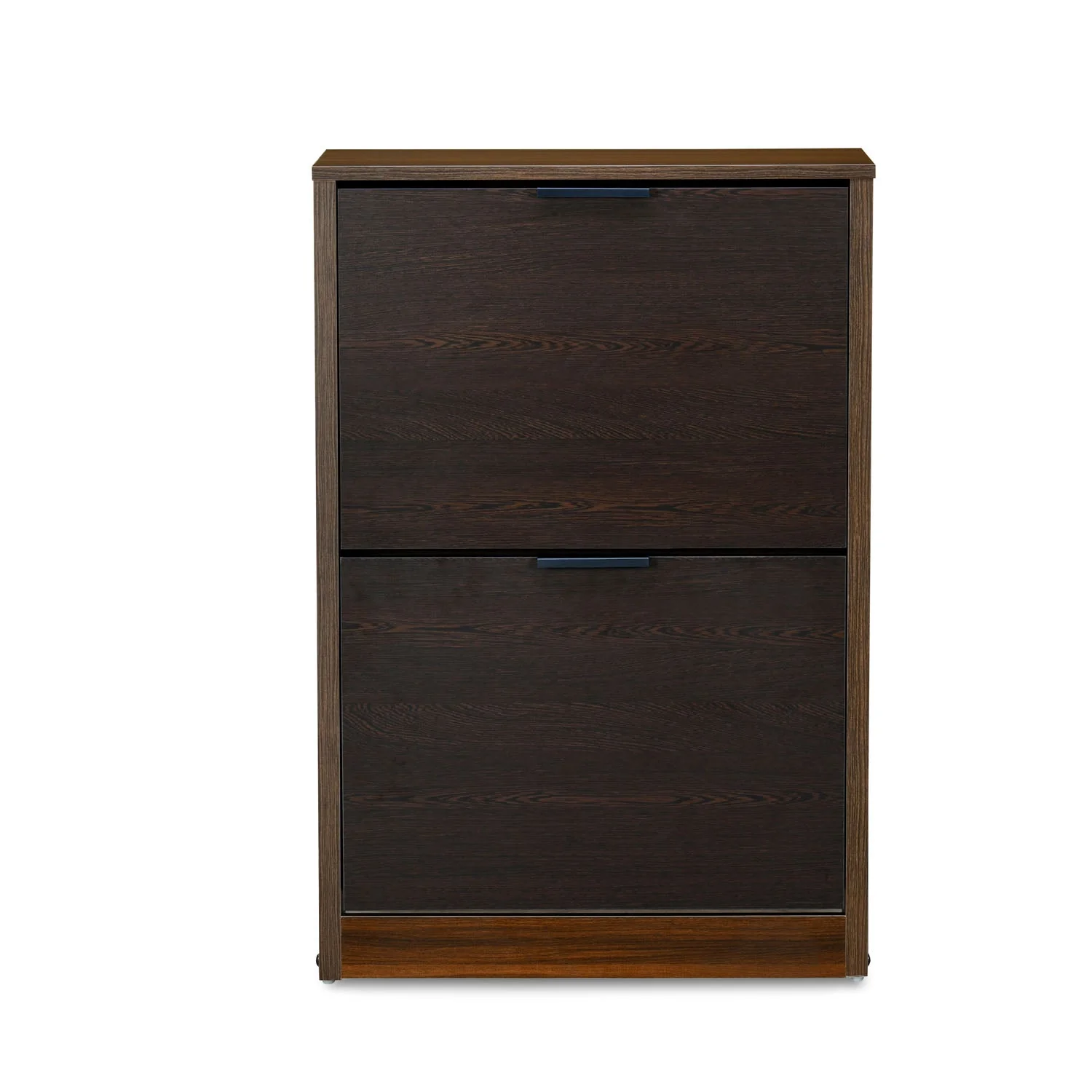Nilkamal Florine Engineered Wood 2 Tier Shoe Cabinet (Walnut & Wenge) - Image 3