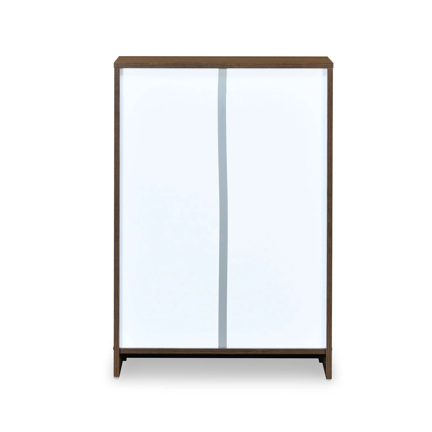 Nilkamal Florine Engineered Wood 2 Tier Shoe Cabinet (Walnut & Wenge) - Image 9