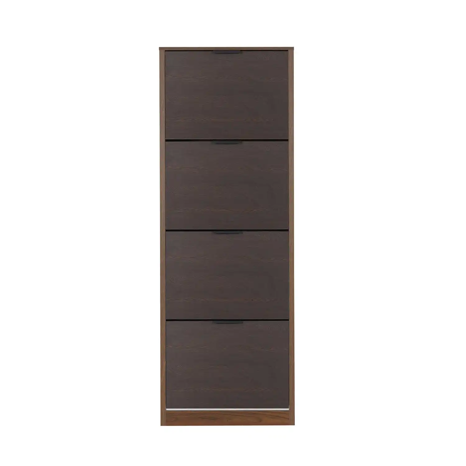 Nilkamal Florine Engineered Wood 4 Tier Shoe Rack (Walnut & Wenge) - Image 3
