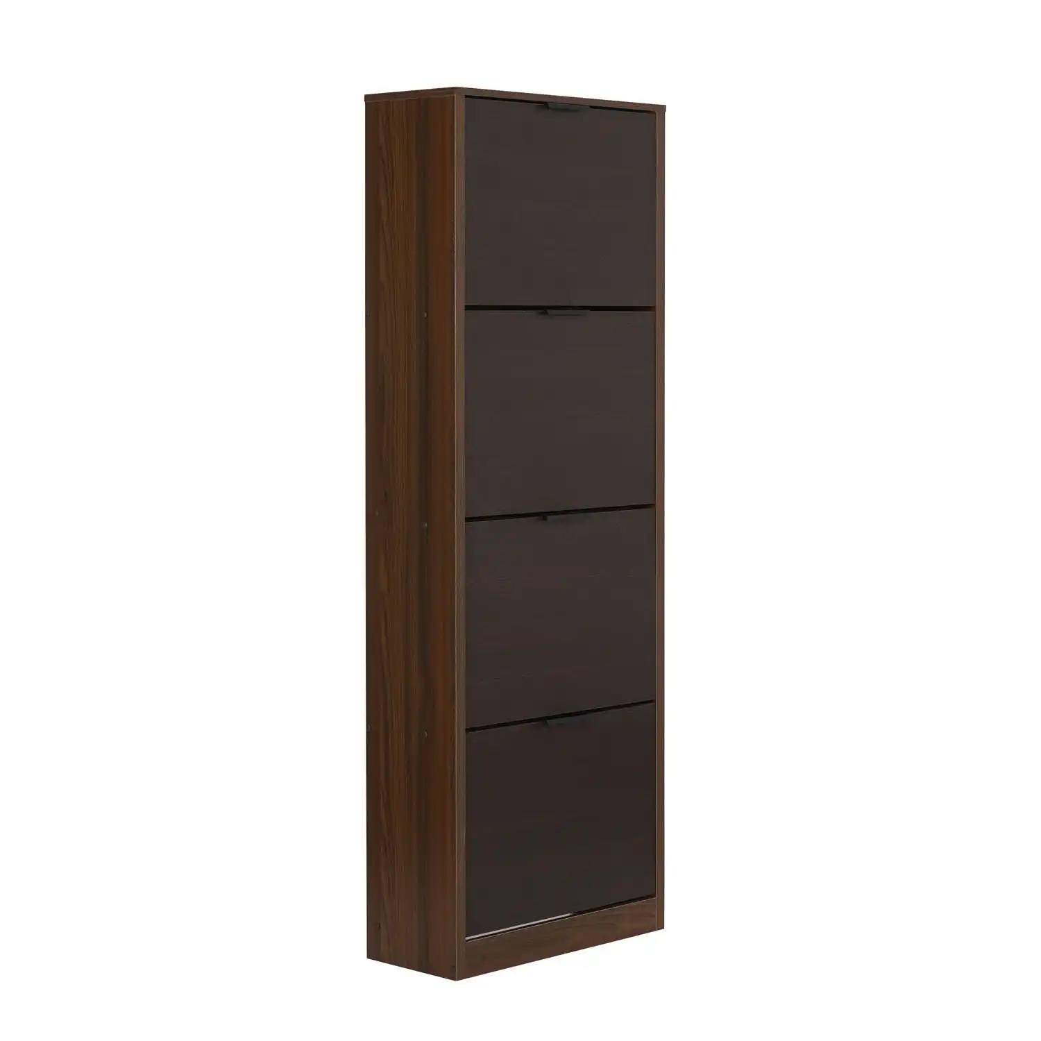 Nilkamal Florine Engineered Wood 4 Tier Shoe Rack (Walnut & Wenge) - Image 4