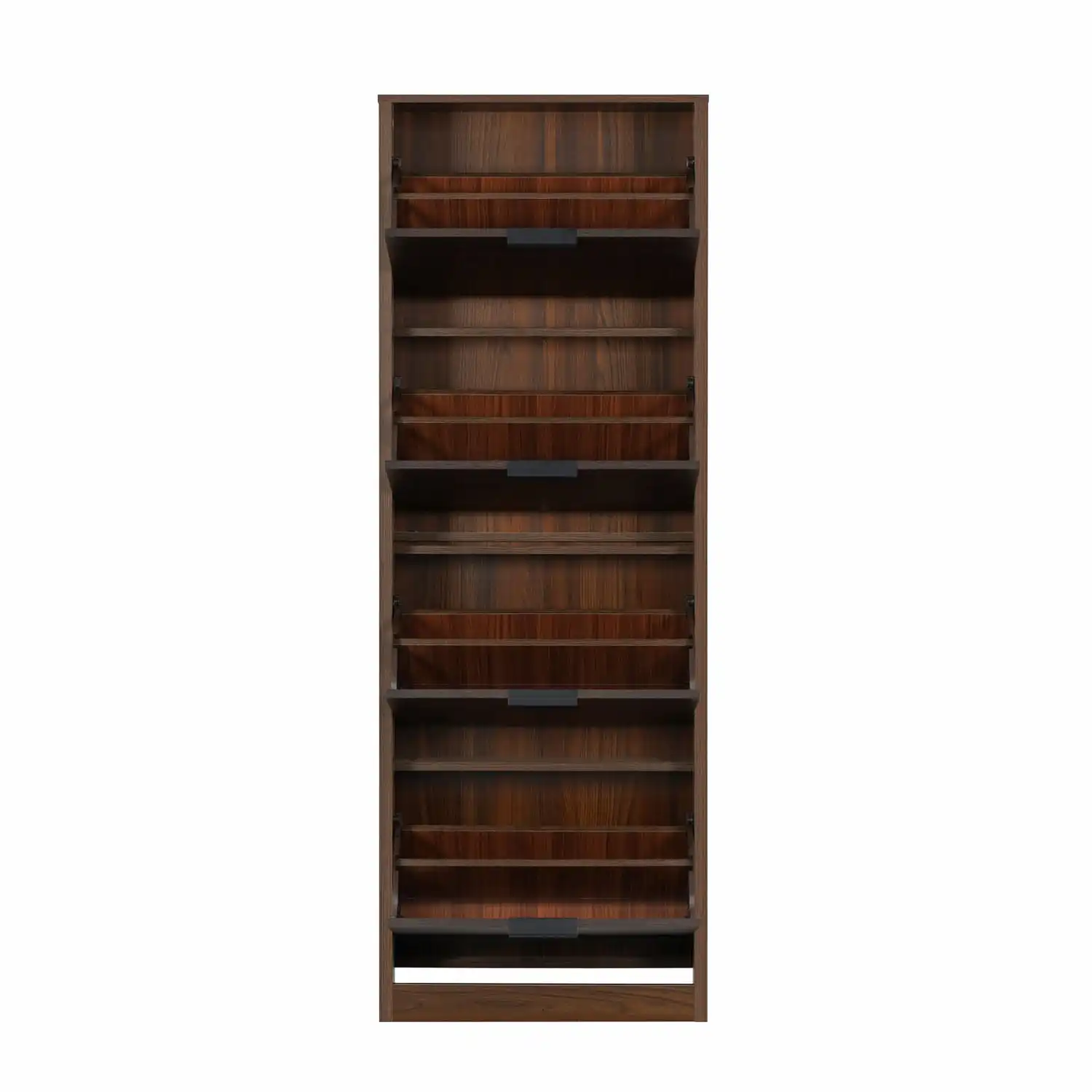Nilkamal Florine Engineered Wood 4 Tier Shoe Rack (Walnut & Wenge) - Image 5