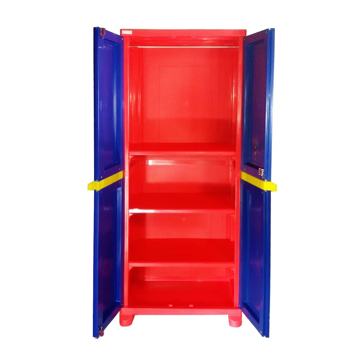 Nilkamal Freedom Big 1 (FB1) Plastic Storage Cabinet (Pepsi Blue, Bright Red and Yellow) - Image 3