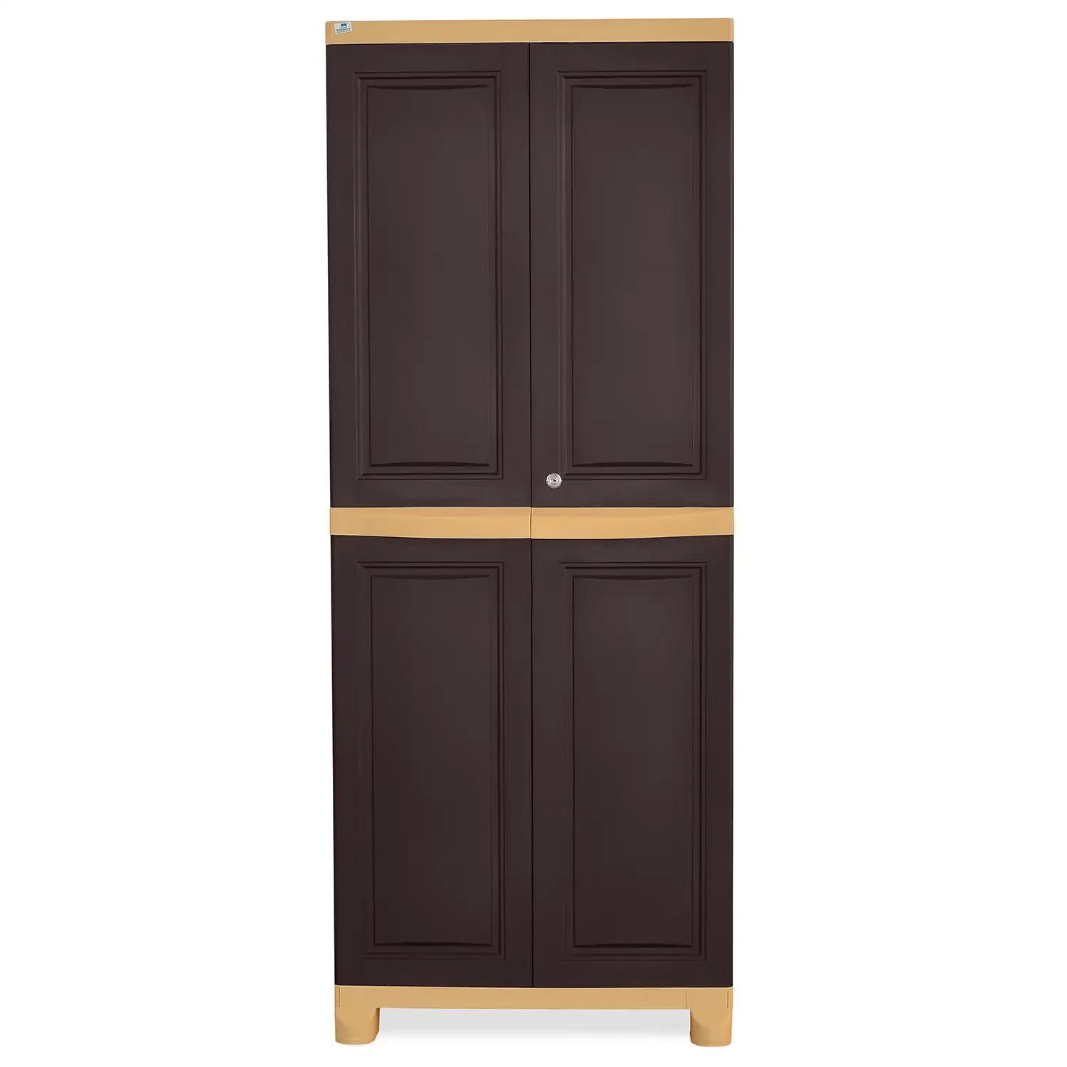 Nilkamal Freedom Big 1 (FB1) Plastic Storage Cabinet (Weathered Brown and Biscuit) - Image 8