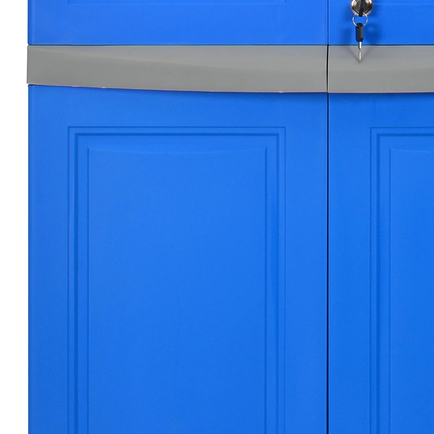 Nilkamal Freedom Big 1 (FB1M) Plastic Storage Cabinet with Mirror (Deep Blue & Grey) - Image 7